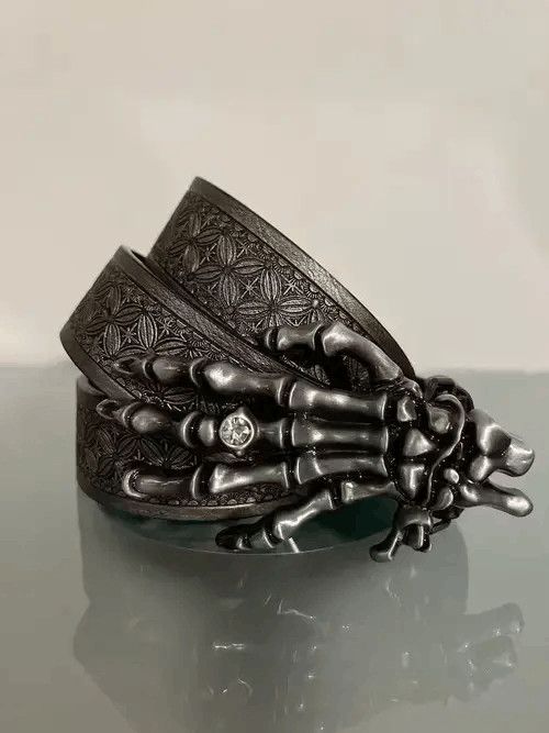 Japanese Brand Rhinestone Skeleton Hand Belt Size ONE SIZE - 4 Thumbnail