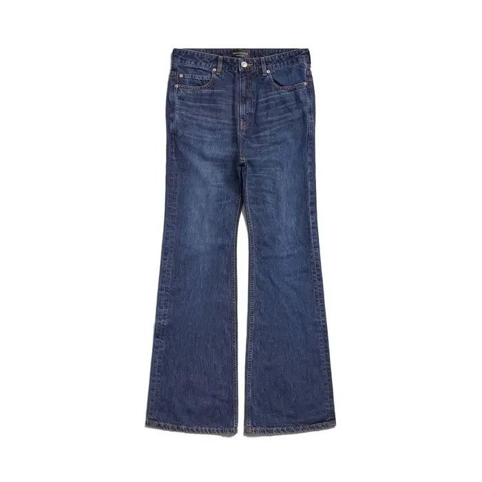 Balenciaga o1w1db10526 555 / Flared Pants in Blue Size 32" / US 10 / IT 46 - 1 Thumbnail