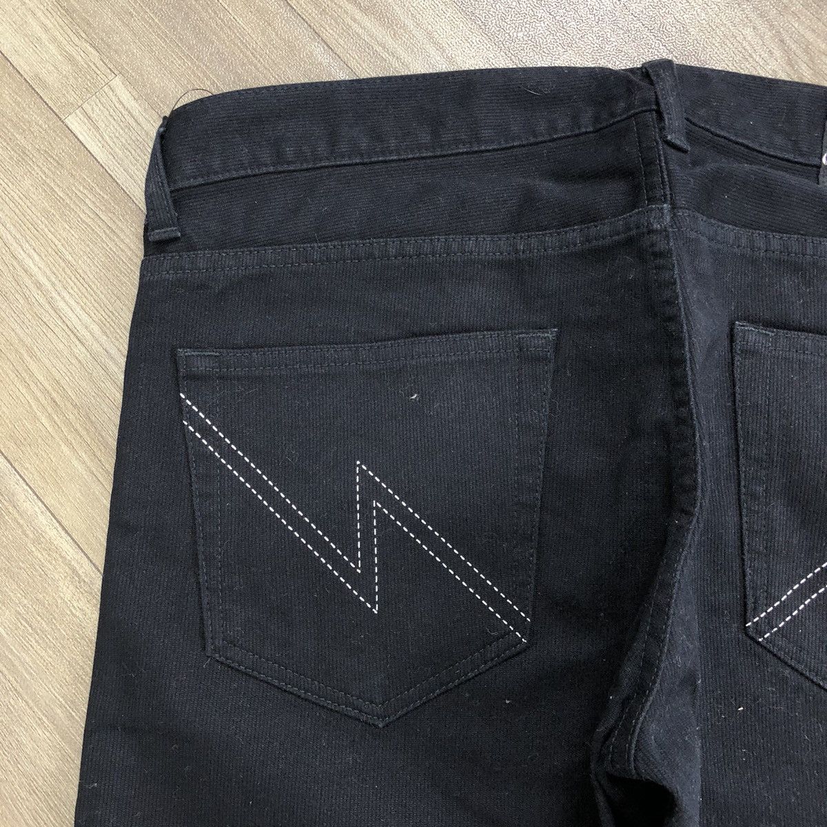 Japanese Brand × Neighborhood 2002s Neighborhood Narrow Black Denim Pants Size US 33 - 11 Thumbnail