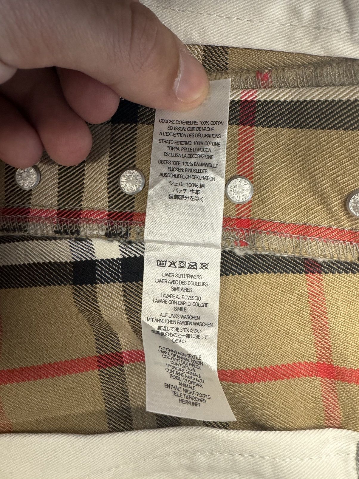 Burberry × Supreme SS22 Supreme Burberry Regular Jeans Beige Size US 30 / EU 46 - 9 Thumbnail