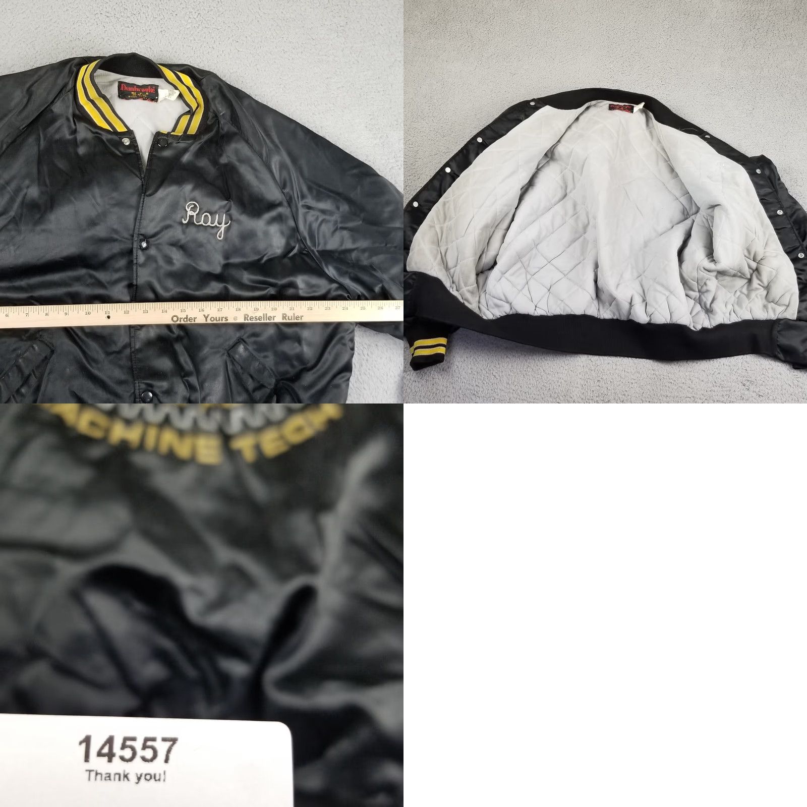 Vintage Vintage Satin Bomber Jacket Men XL CBC Machine Tech Cell Blood Count Machinists Size US XL / EU 56 / 4 - 8 Thumbnail