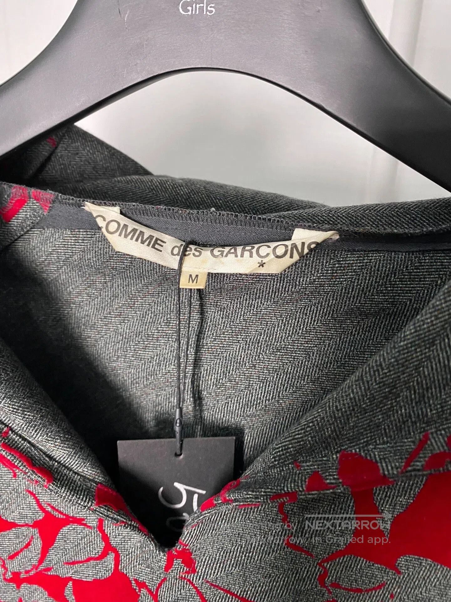 Comme des Garcons comme des garçons gray and red hoodie dress. Size US M / EU 48-50 / 2 - 5 Thumbnail