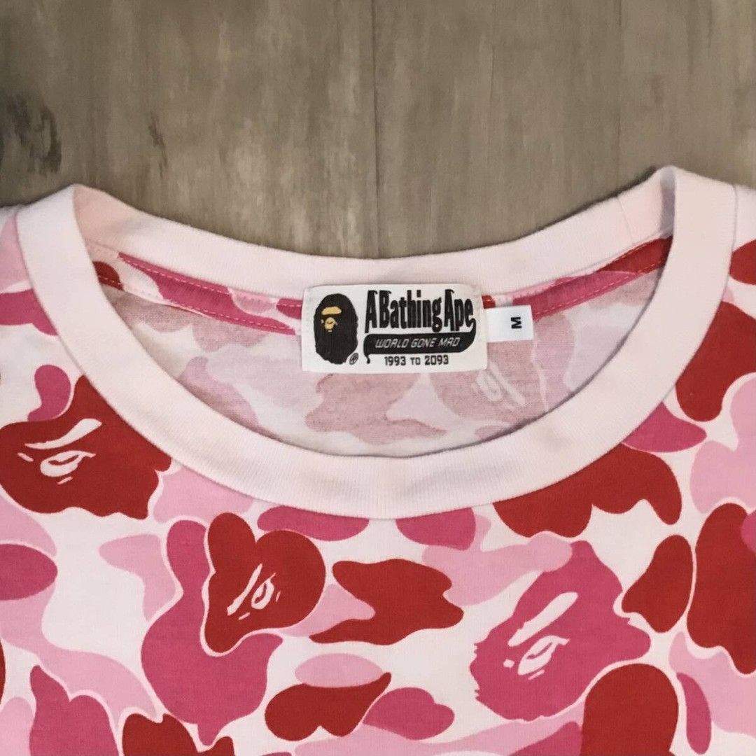 Bape BAPE ABC camo pink ape head logo T-shirt a bathing ape Size US M / EU 48-50 / 2 - 4 Thumbnail
