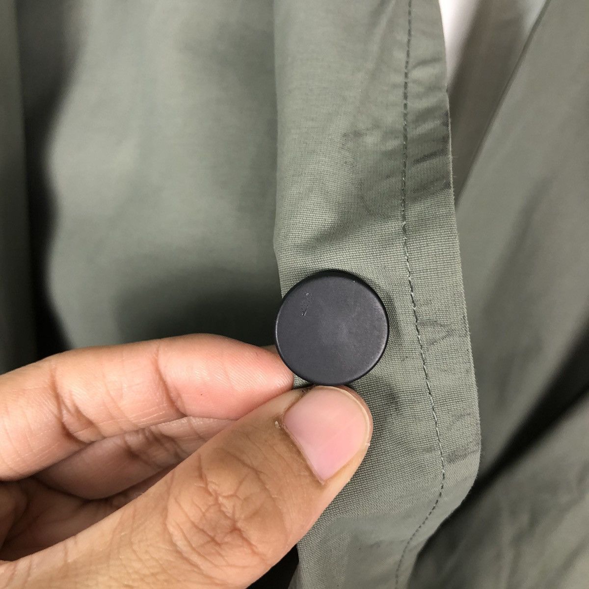 Japanese Brand 🔥Green Military Long Fly Coats Jacket Lemaire Uniqlo Japan Size US M / EU 48-50 / 2 - 16 Thumbnail