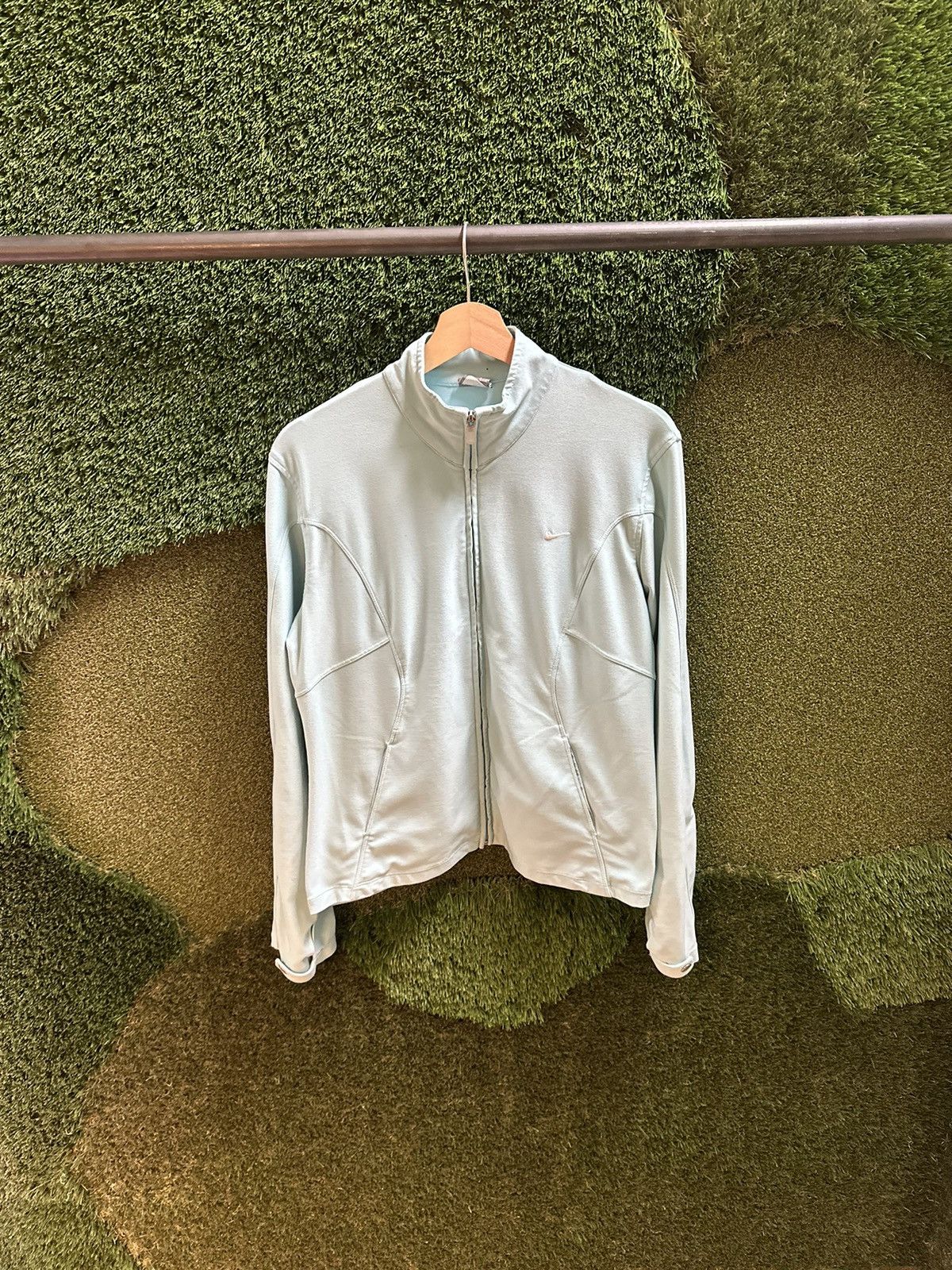 Nike × Vintage Vintage Nike Zip-up Running Shirt Large Size L / US 10 / IT 46 - 1 Thumbnail
