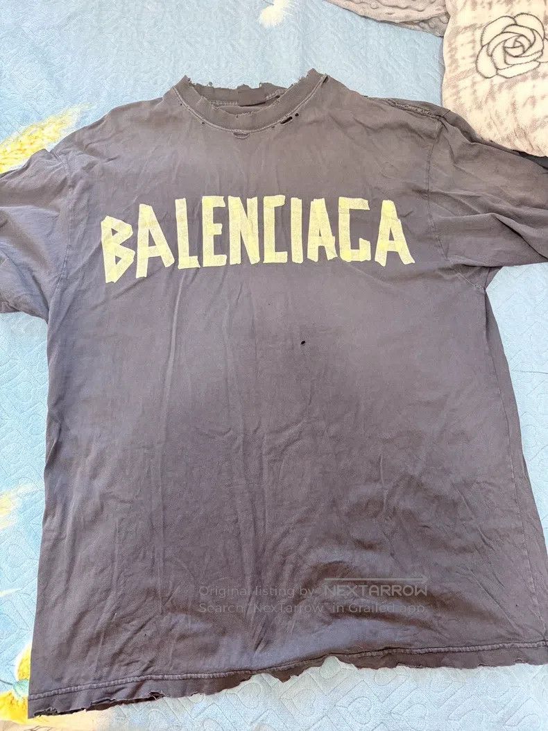 Balenciaga Balenciaga Tape Short Sleeve Size US M / EU 48-50 / 2 - 1 Thumbnail