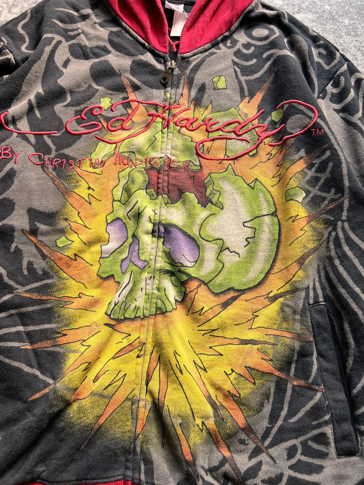 Ed Hardy Ed Hardy by Christian Audigier Hoodie Size US L / EU 52-54 / 3 - 6 Thumbnail