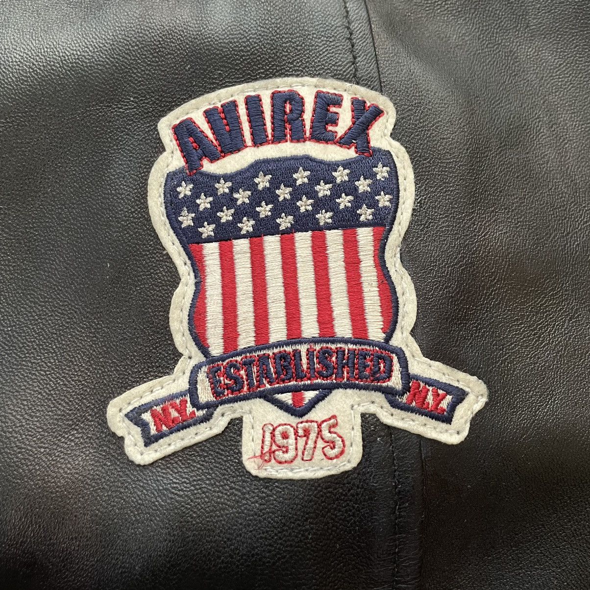 HIDDEN 1 of 20 / Hidden NY × AVIREX Leather Bomber – Size L Size US L / EU 52-54 / 3 - 5 Thumbnail