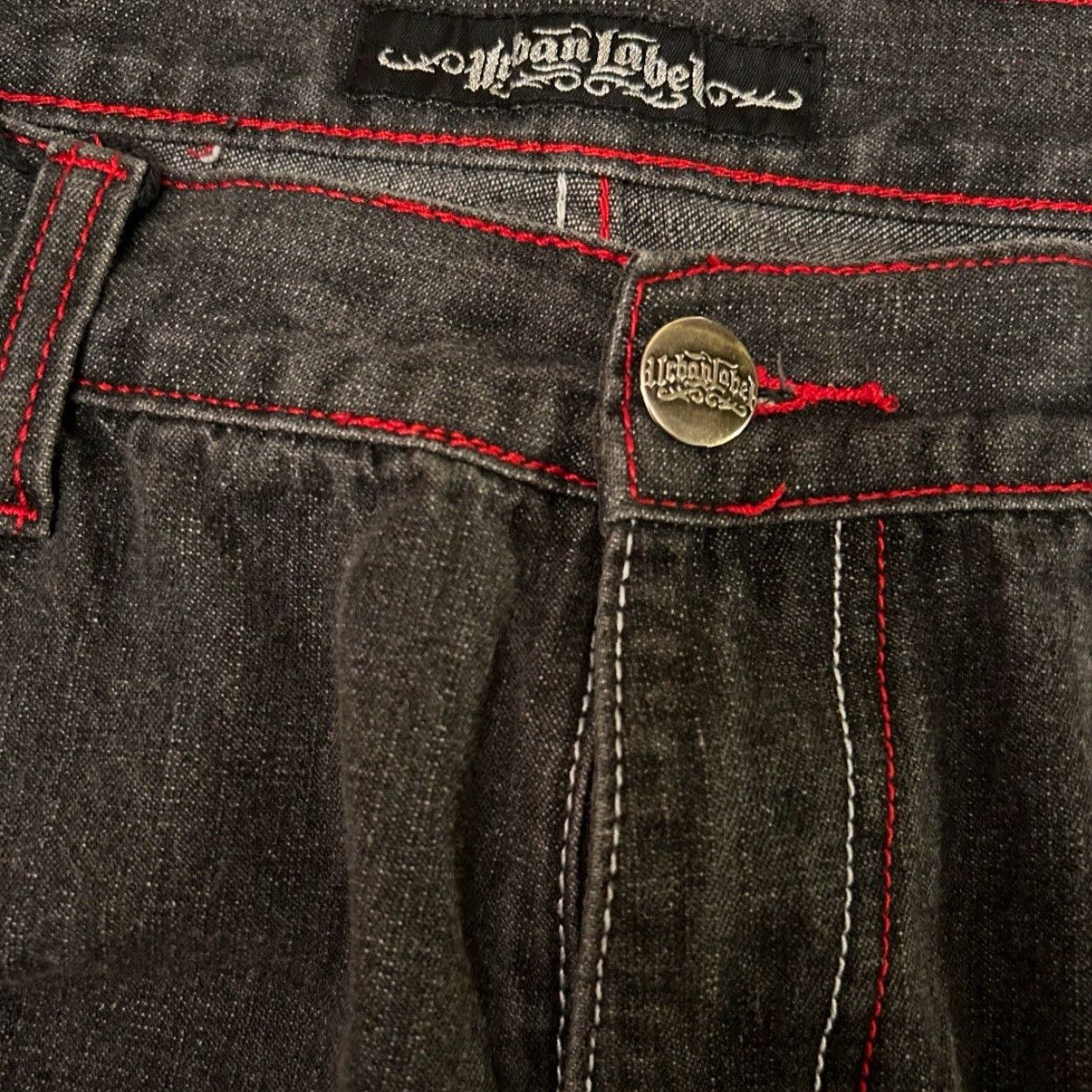 Vintage VINTAGE Urban Label Jeans Baggy Hip Hop Grunge Skater Y2K VTG Mens 36 Dark Wide-Leg 28 Inseam Denim Jeans Mens Size US 36 / EU 52 - 4 Thumbnail