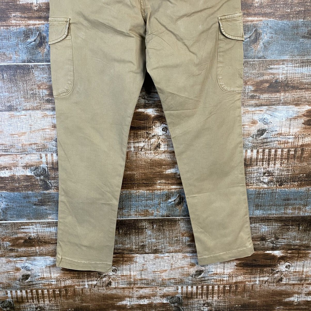 Japanese Brand DL Edwin Beige Cargo utility Multipocket Pants #C895 Size US 29 - 15 Thumbnail