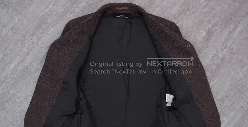 Comme des Garcons Comme Des Garcons 0 Beige Three Button Slim Cut Woolen Bla Size S / US 4 / IT 40 - 8 Thumbnail