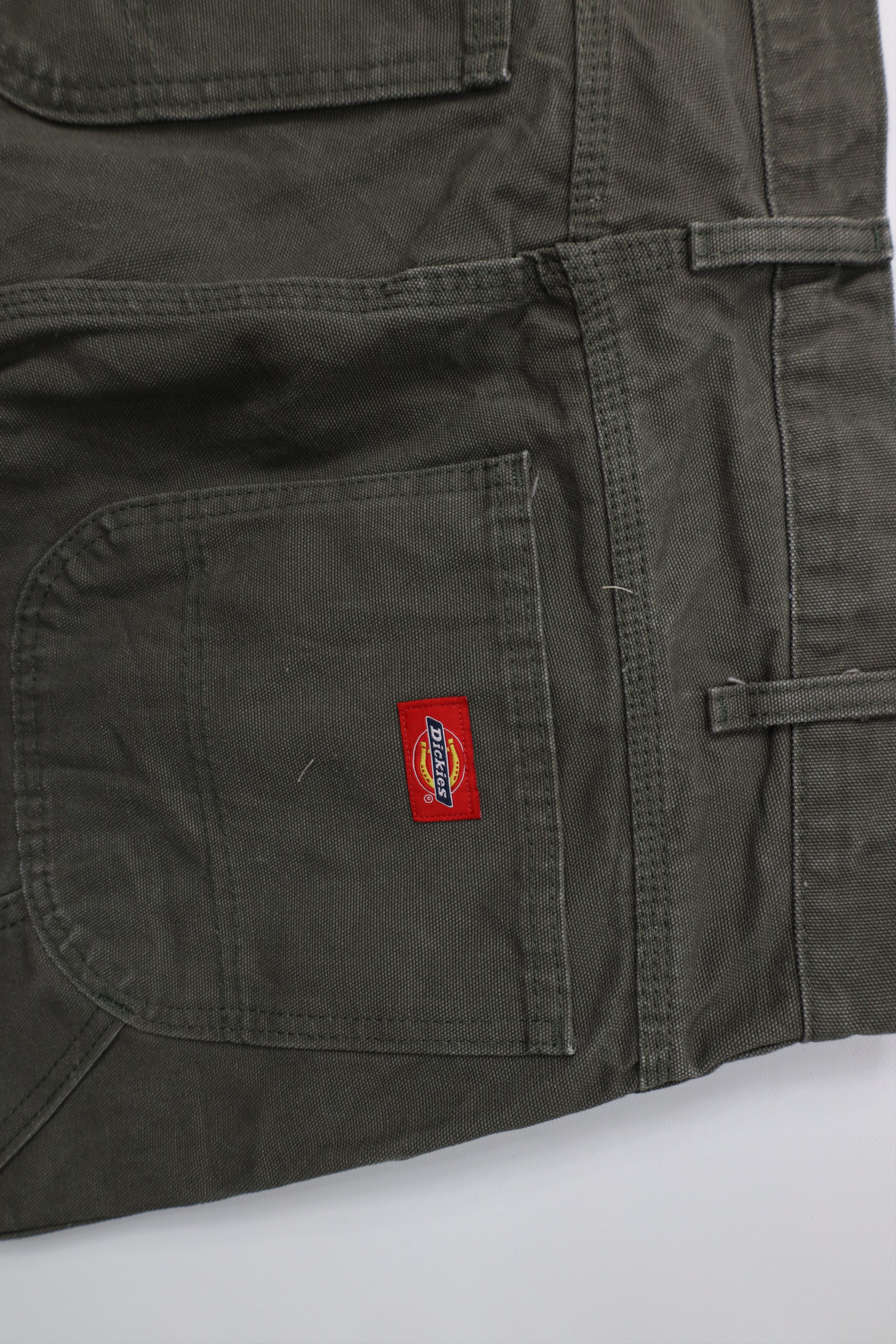 Dickies Vintage Y2K Dickies Canvas Wide Leg Dungaree Pants Green Size US 36 / EU 52 - 14 Thumbnail