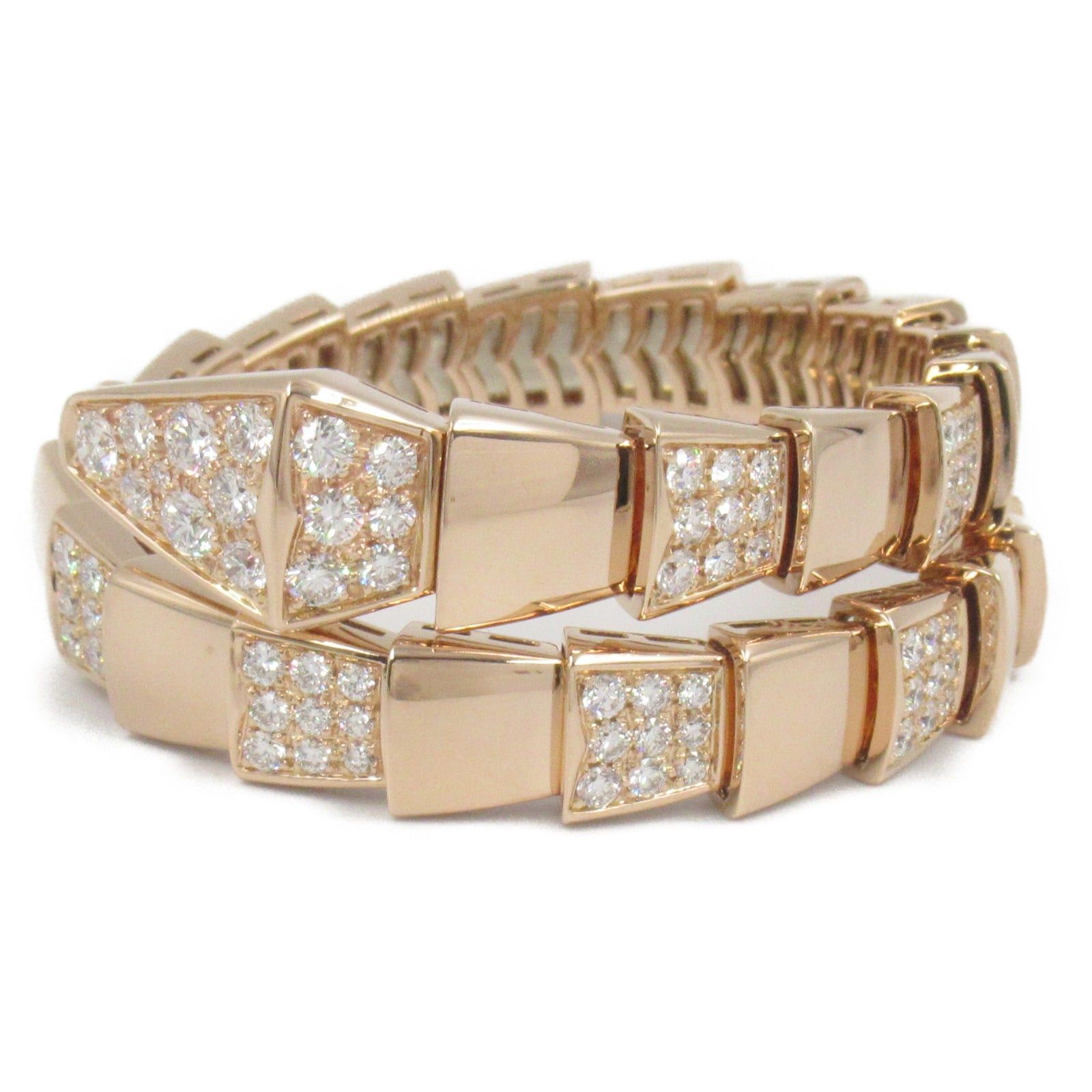 Bvlgari Bvlgari Serpenti Diamond Bracelet K18Pg (Pink Gold) Clear Size ONE SIZE - 1 Thumbnail