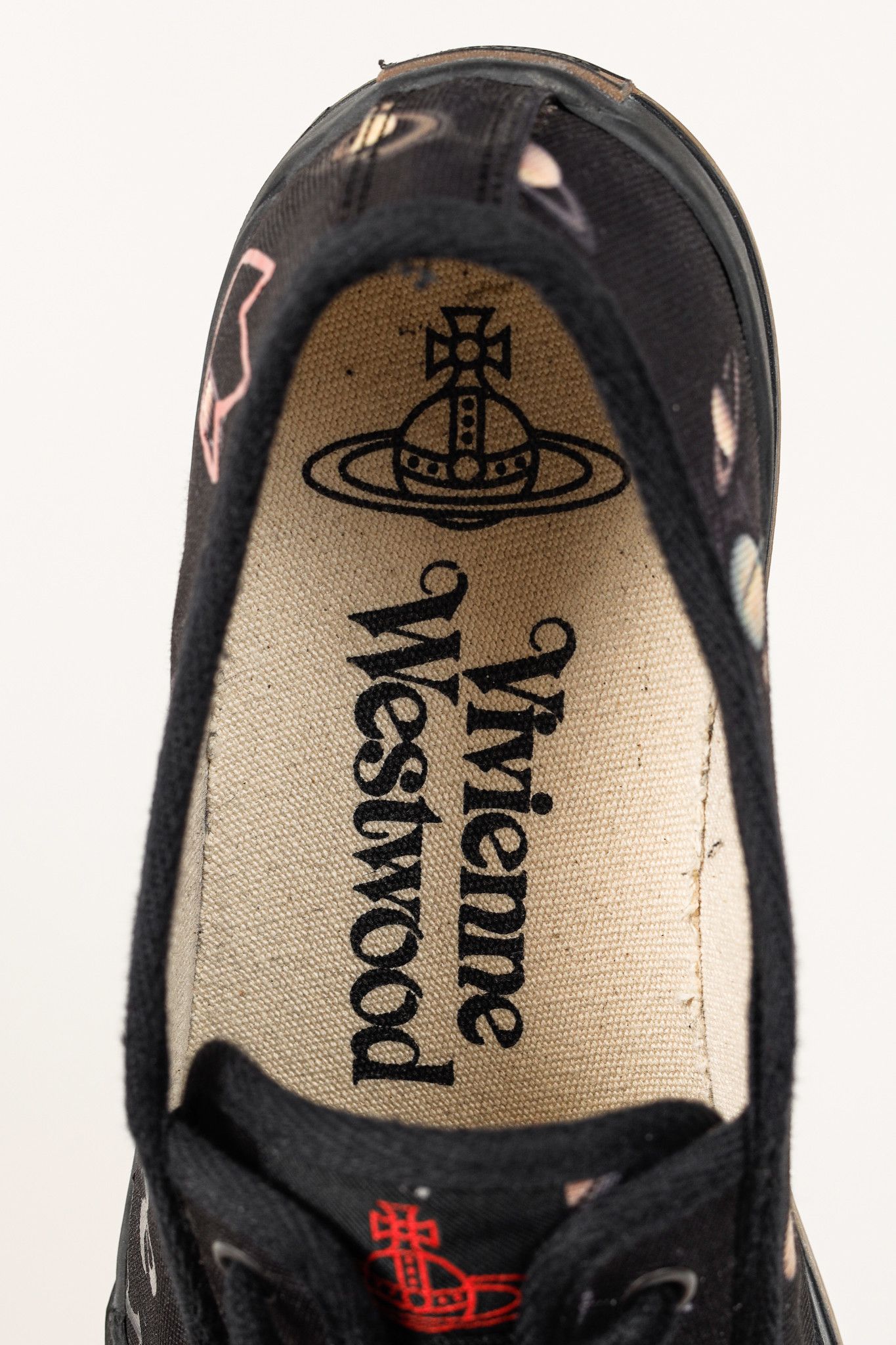 Vivienne Westwood Vivienne Westwood Black Canvas Jupiter Animal Toe Trainers Size US 8.5 / EU 41-42 - 12 Thumbnail