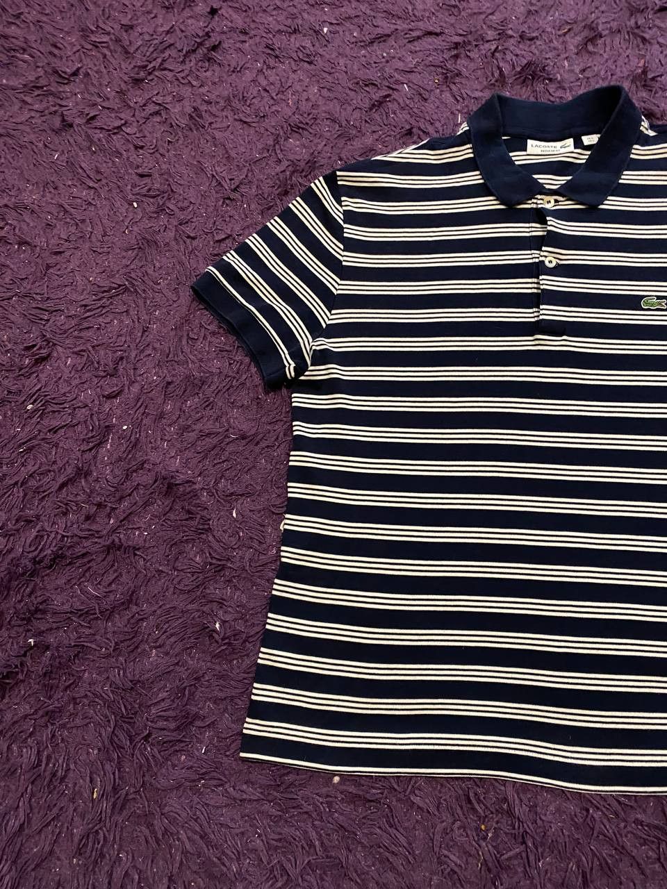 Lacoste LACOSTE Striped Polo Shirt Everyday Fit STREETWEAR Size US L / EU 52-54 / 3 - 5 Thumbnail
