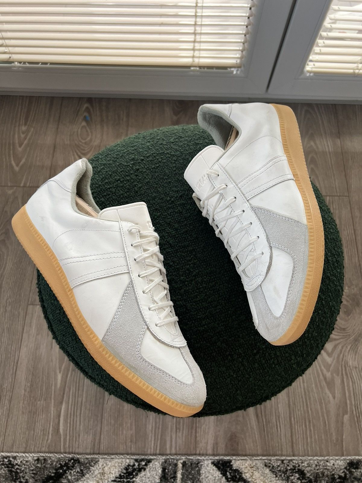 Vintage ‼️VINTAGE ARCHIVAL BW SPORT GAT LEATHERS ARMY TRAINERS SHOES‼️ Size US 12.5 / EU 45-46 - 14 Thumbnail
