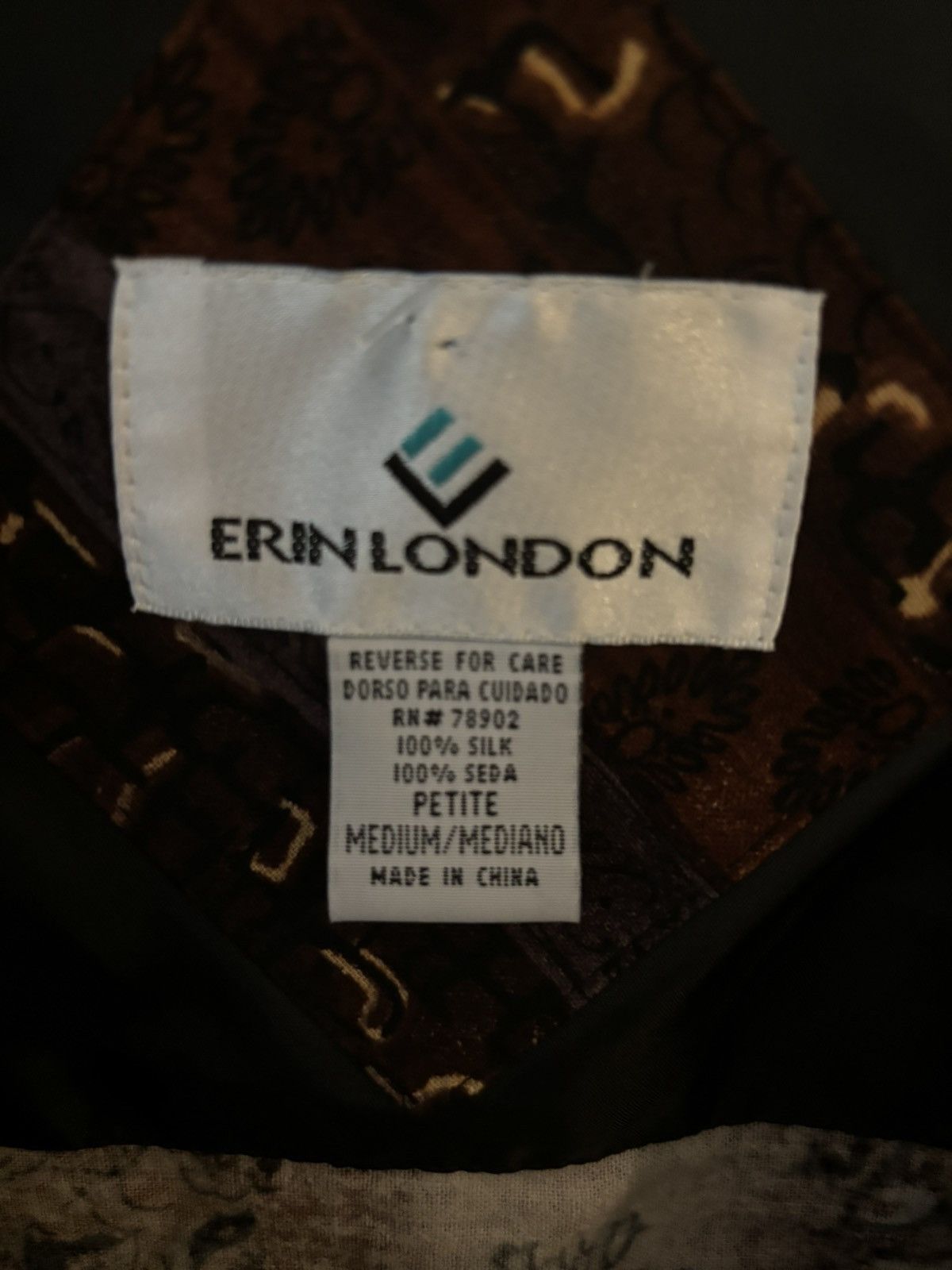 Vintage Vintage Erin London 100% silk windbreaker Size M / US 6-8 / IT 42-44 - 3 Thumbnail