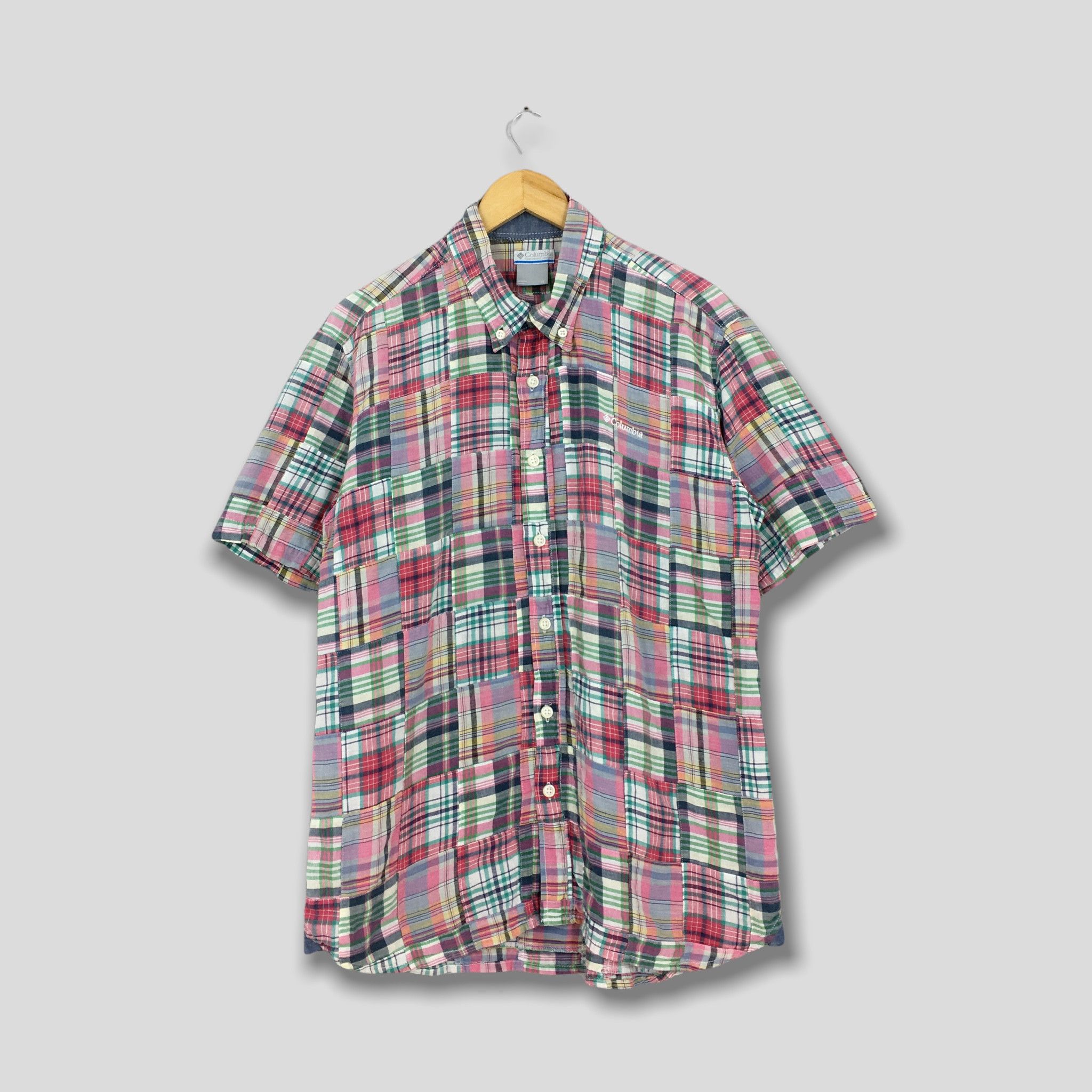 Vintage Columbia Sportswear Patchwork Checkered Flannel
