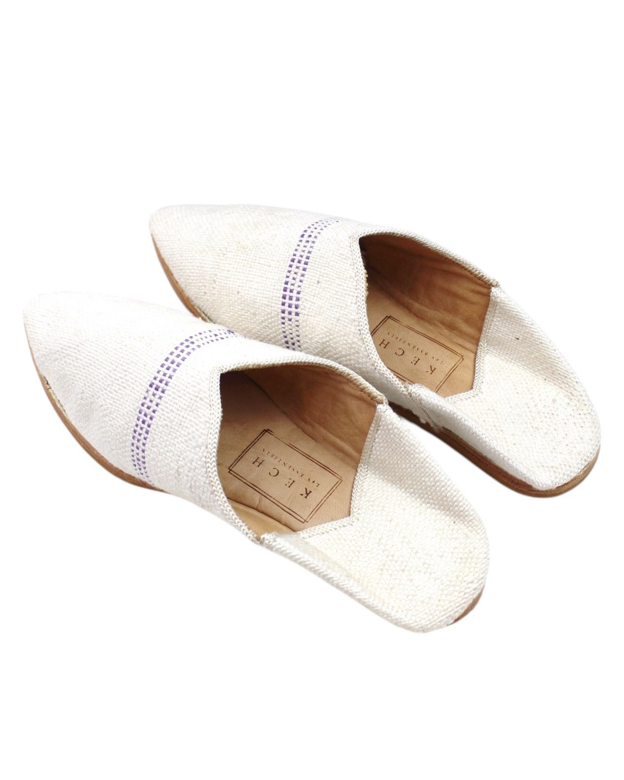 Japanese Brand SS2022 KECH LES ESSENTIELS SABRA BABOUCHE OFF-WHITE MULES Size US 6 / IT 36 - 4 Thumbnail
