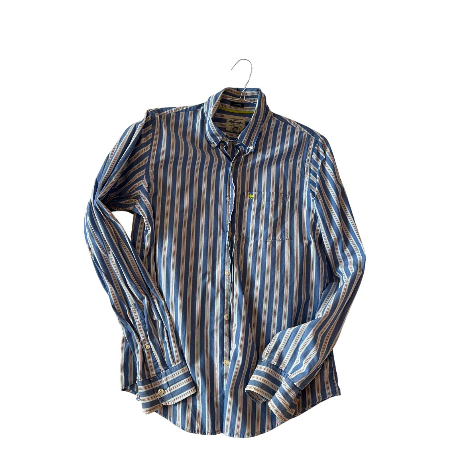 Abercrombie & Fitch Abercrombie & Fitch Long Sleeve Dress Shirt Mens L Size US L / EU 52-54 / 3 - 1 Thumbnail