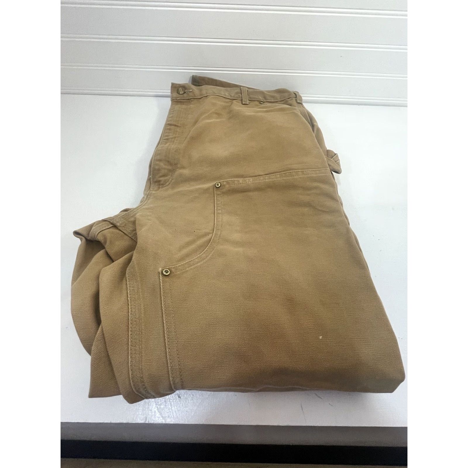 Carhartt VINTAGE Carhartt B01 Brown Double Knee Carpenter Pants Men 42x32 Workwear Carpenters Duck Canvas Size US 42 / EU 58 - 5 Thumbnail