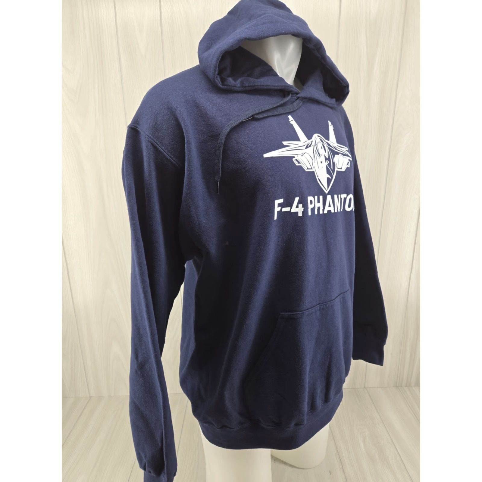 Gildan Gildan Hoodie F-4 Phantom Fighter Jet Blue Size L Mens Hoodie/Adult Large Regular Fit Military Aviation Nylon? Size US L / EU 52-54 / 3 - 6 Thumbnail