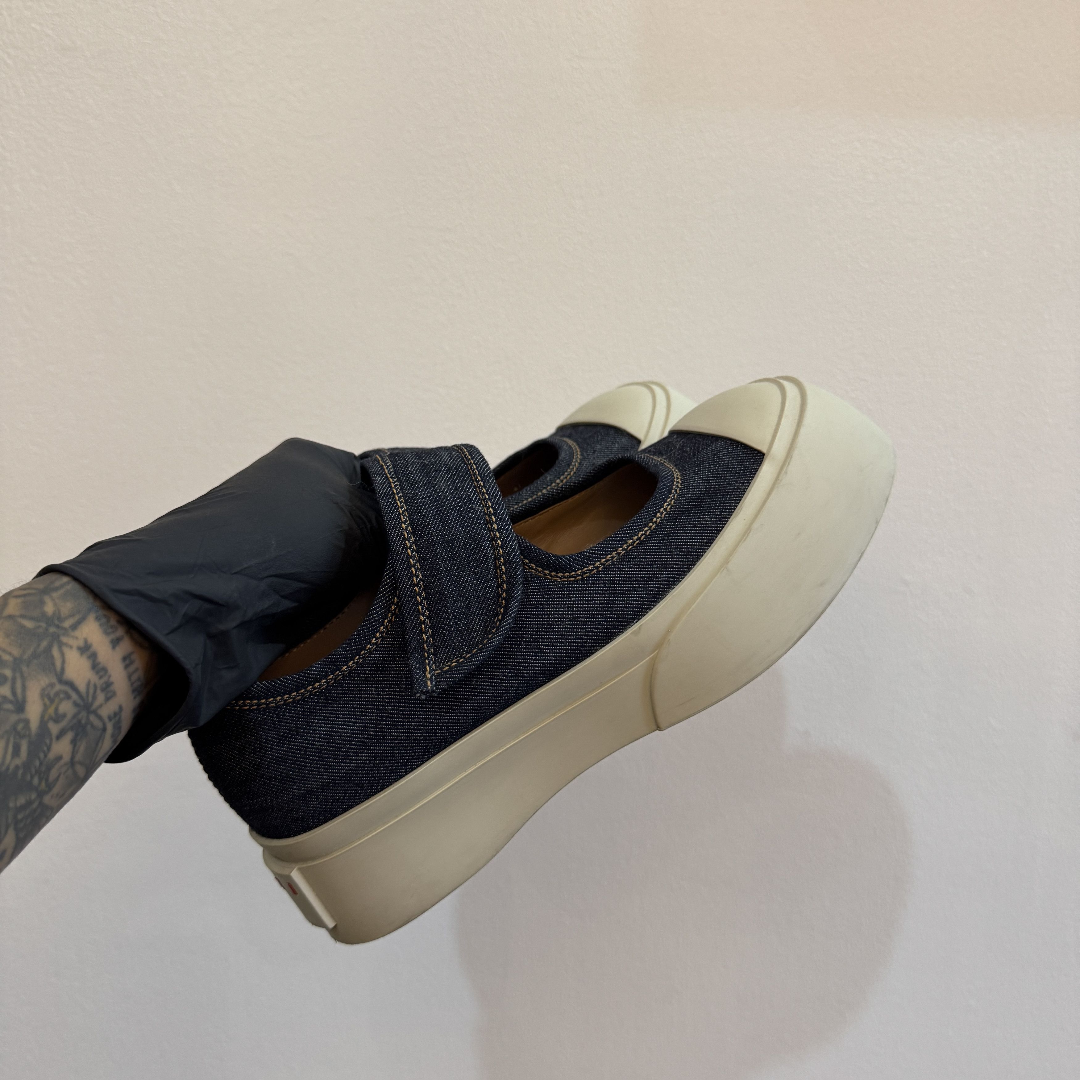 Marni Marni Denim Mary Jane Sandals Size US 7 / IT 37 - 7 Thumbnail