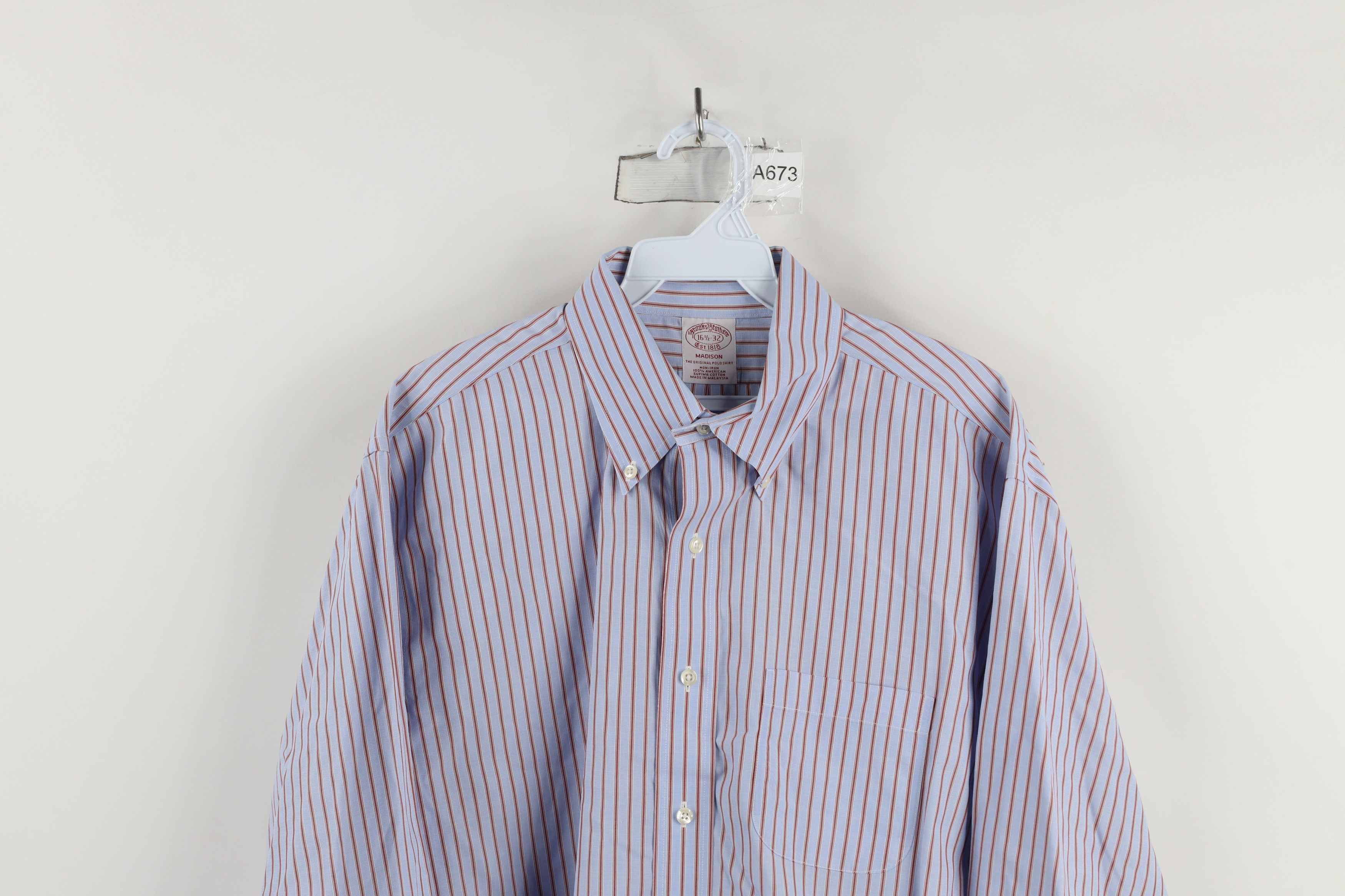Brooks Brothers × Vintage Vintage 90s Brooks Brothers Cotton Button Down Shirt Size US M / EU 48-50 / 2 - 2 Thumbnail