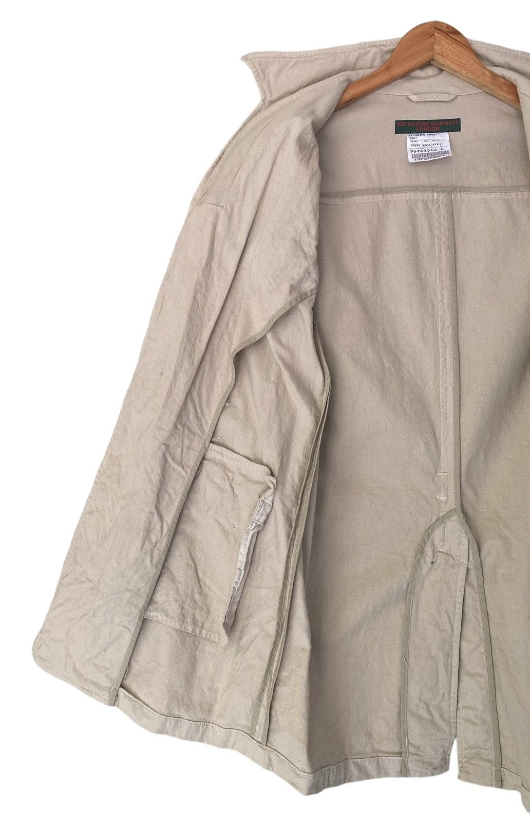 Designer KATHARINE HAMNETT LONDON Button Jacket Size US L / EU 52-54 / 3 - 15 Thumbnail