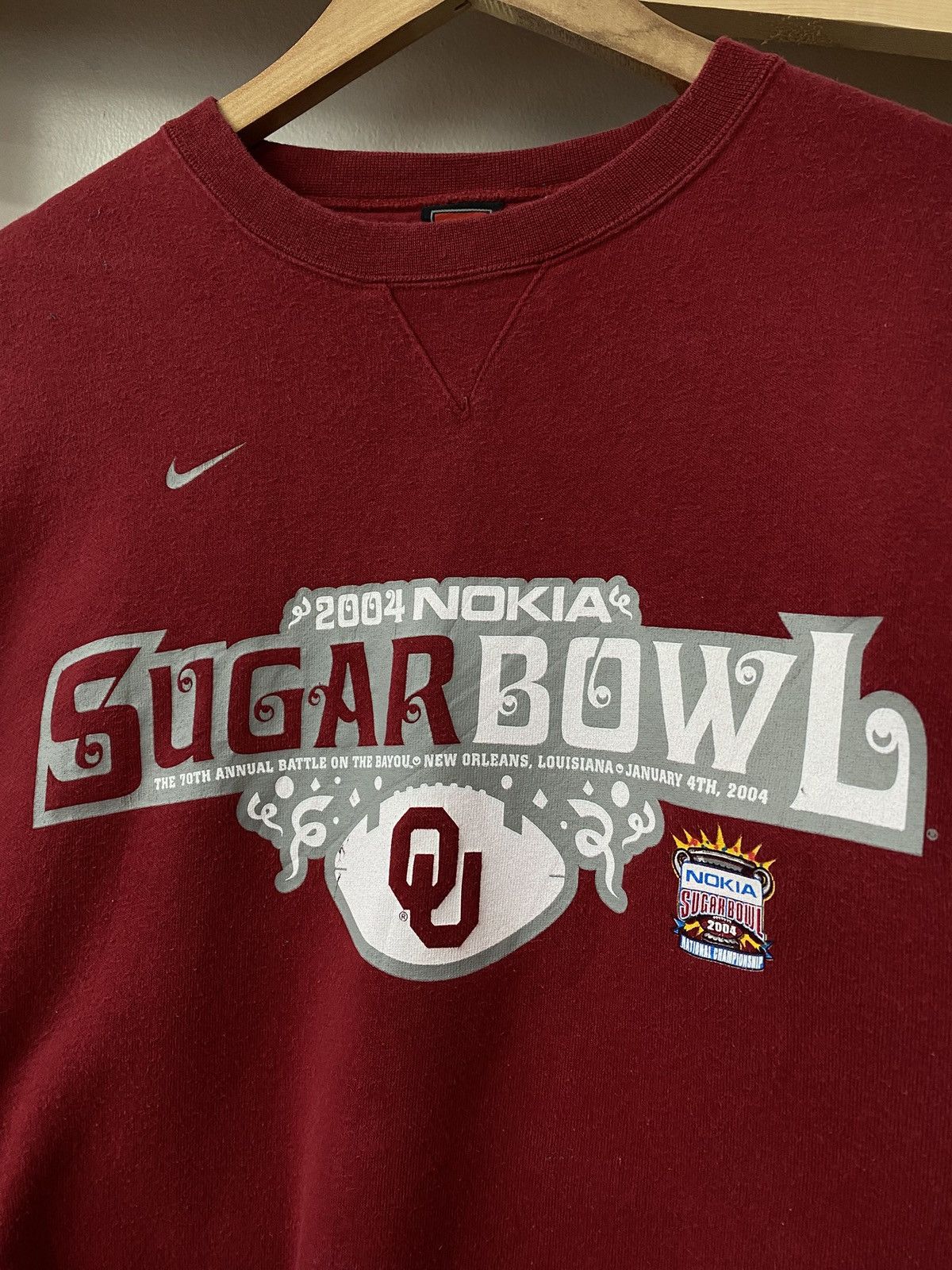 Nike Rare Nike 2004 Nokia Sugar Bowl Crewneck Sweatshirt🏆✨ Size US XL / EU 56 / 4 - 5 Thumbnail