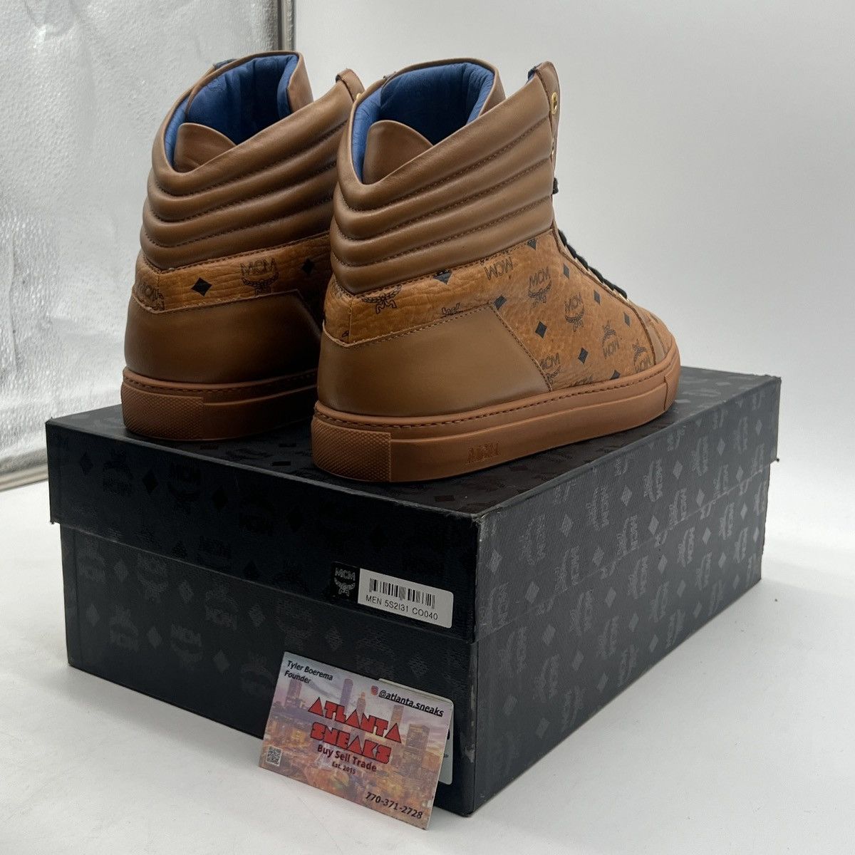 MCM MCM Visetos High Top Sneakers in Honey Size US 7 / EU 40 - 5 Thumbnail
