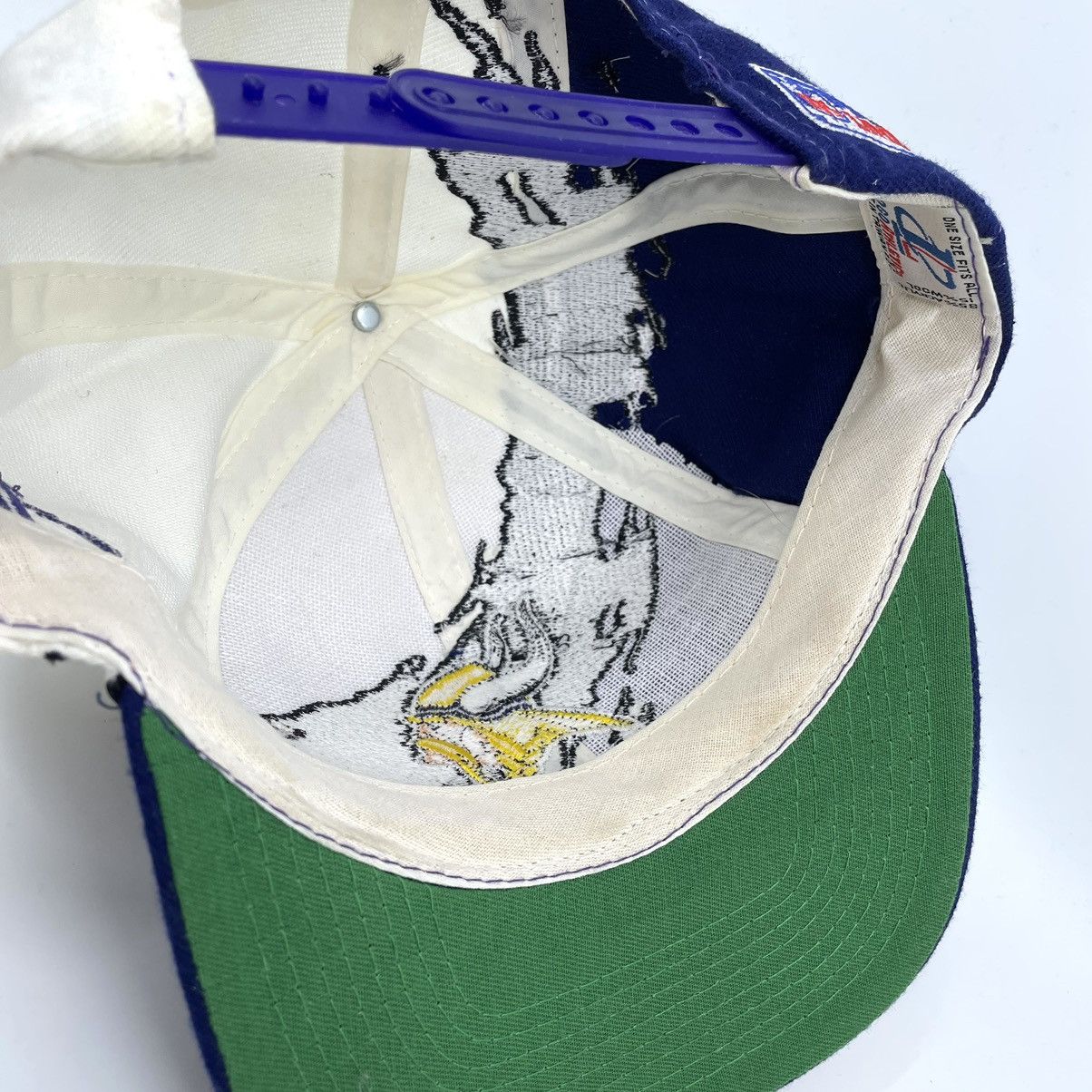Logo Athletic × Vintage RARE Minnesota Vikings NFL Pro Line Splash Wool Snapback Hat Size ONE SIZE - 5 Thumbnail