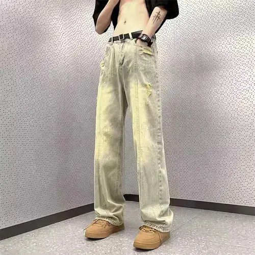 Japanese Brand Vintage loose fitting straight leg jeans Size US 34 / EU 50 - 4 Thumbnail