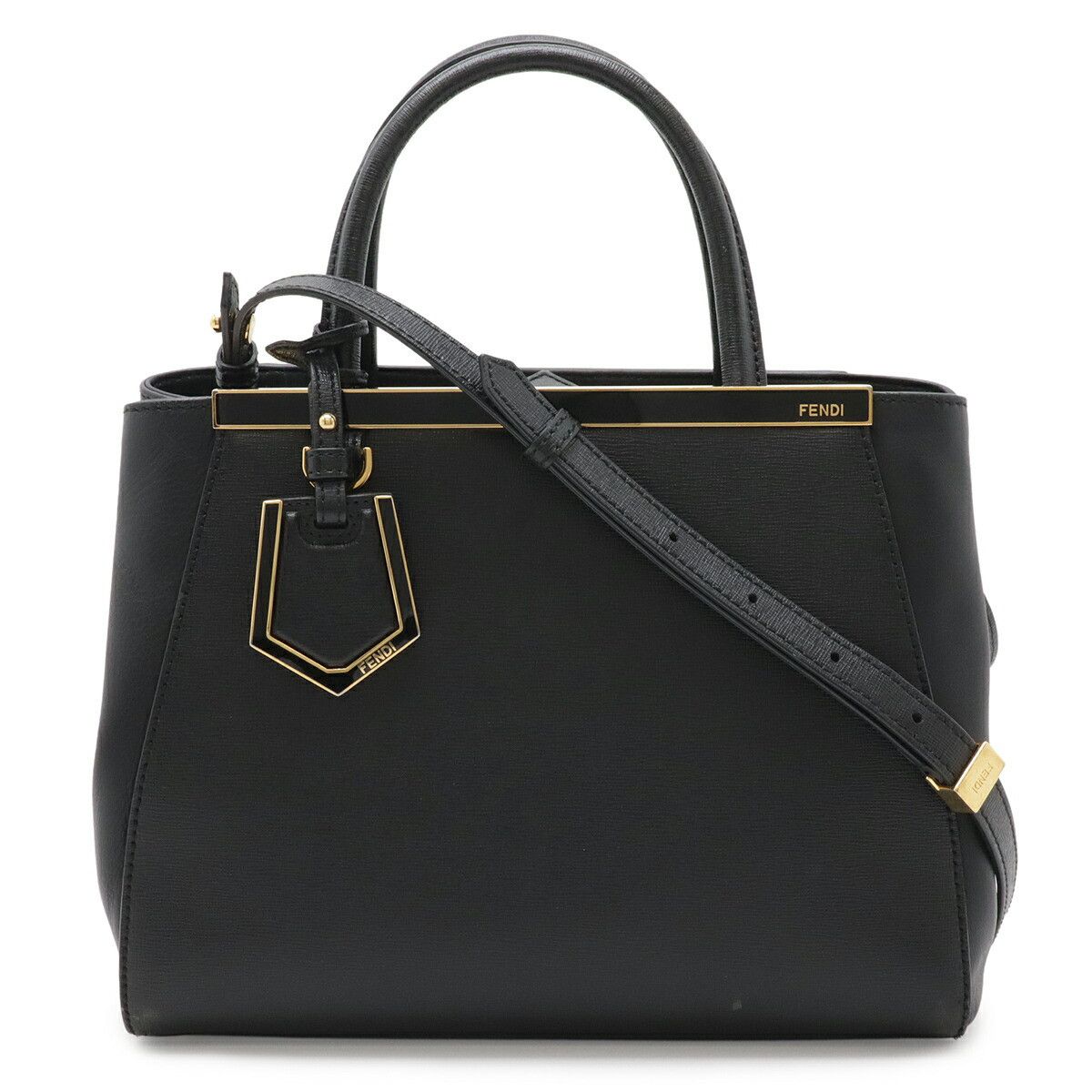 Fendi Fendi Fendi Petite 2Jours Leather Handbag Leather Shoulder Bag 8BH253 DUTY FREE for USA Size ONE SIZE - 1 Thumbnail