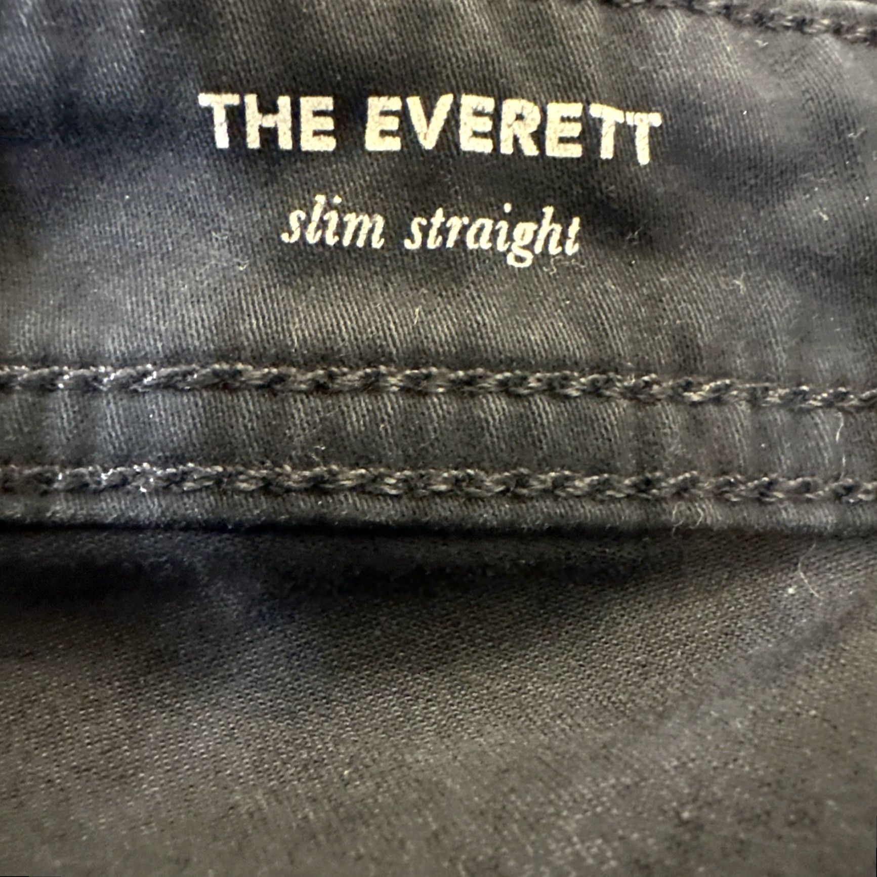 Vintage AG Adriano Goldschmied The Everett Slim Straight Jeans 36 Navy Blue Cotton Denim 34 Inseam Men Regular Zip Size US 36 / EU 52 - 7 Thumbnail