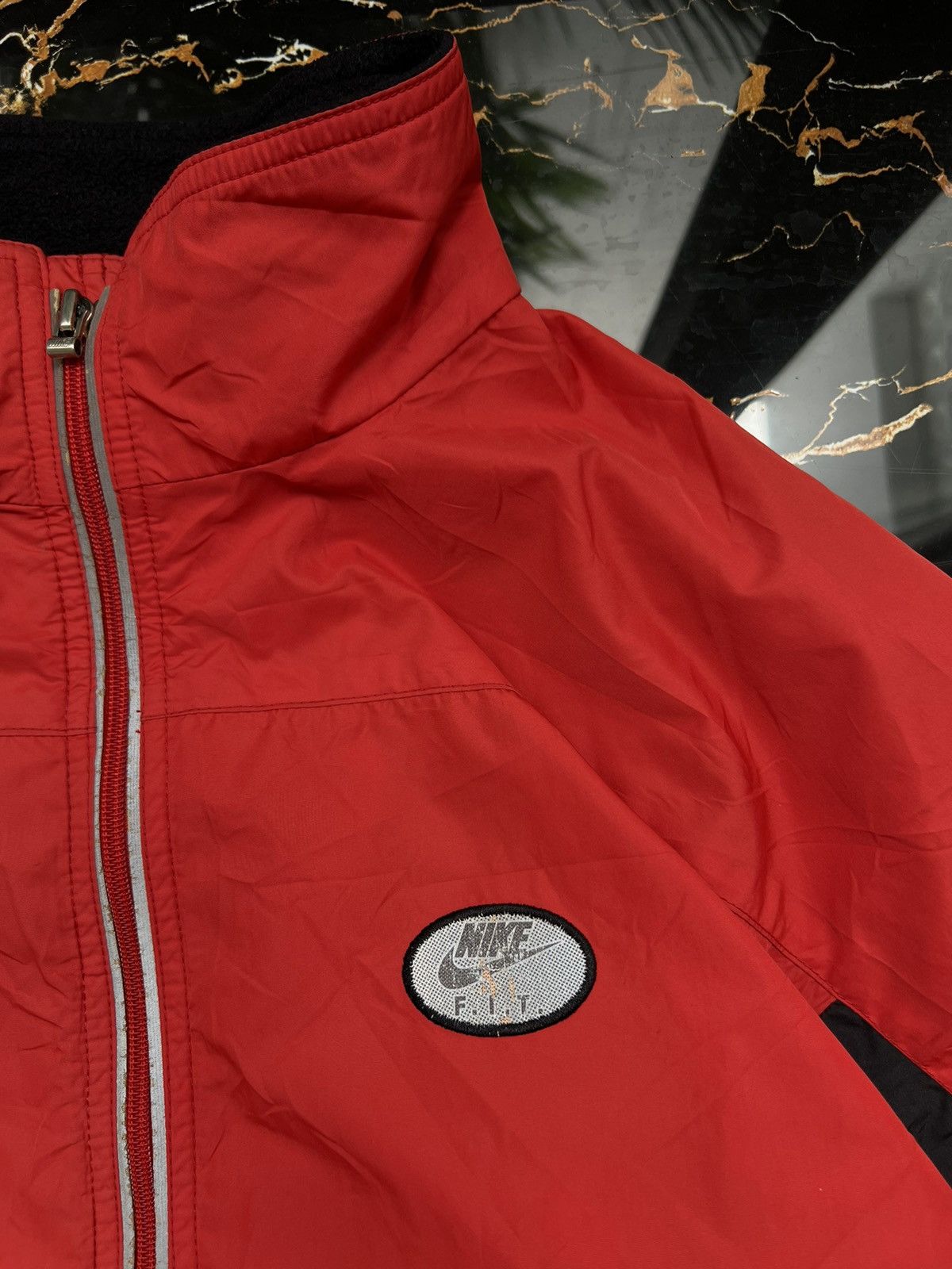 Nike × Vintage 90’s NIKE FIT RARE RETRO SWOOSH LOGO Y2K GORPCORE JACKET Size US L / EU 52-54 / 3 - 5 Thumbnail