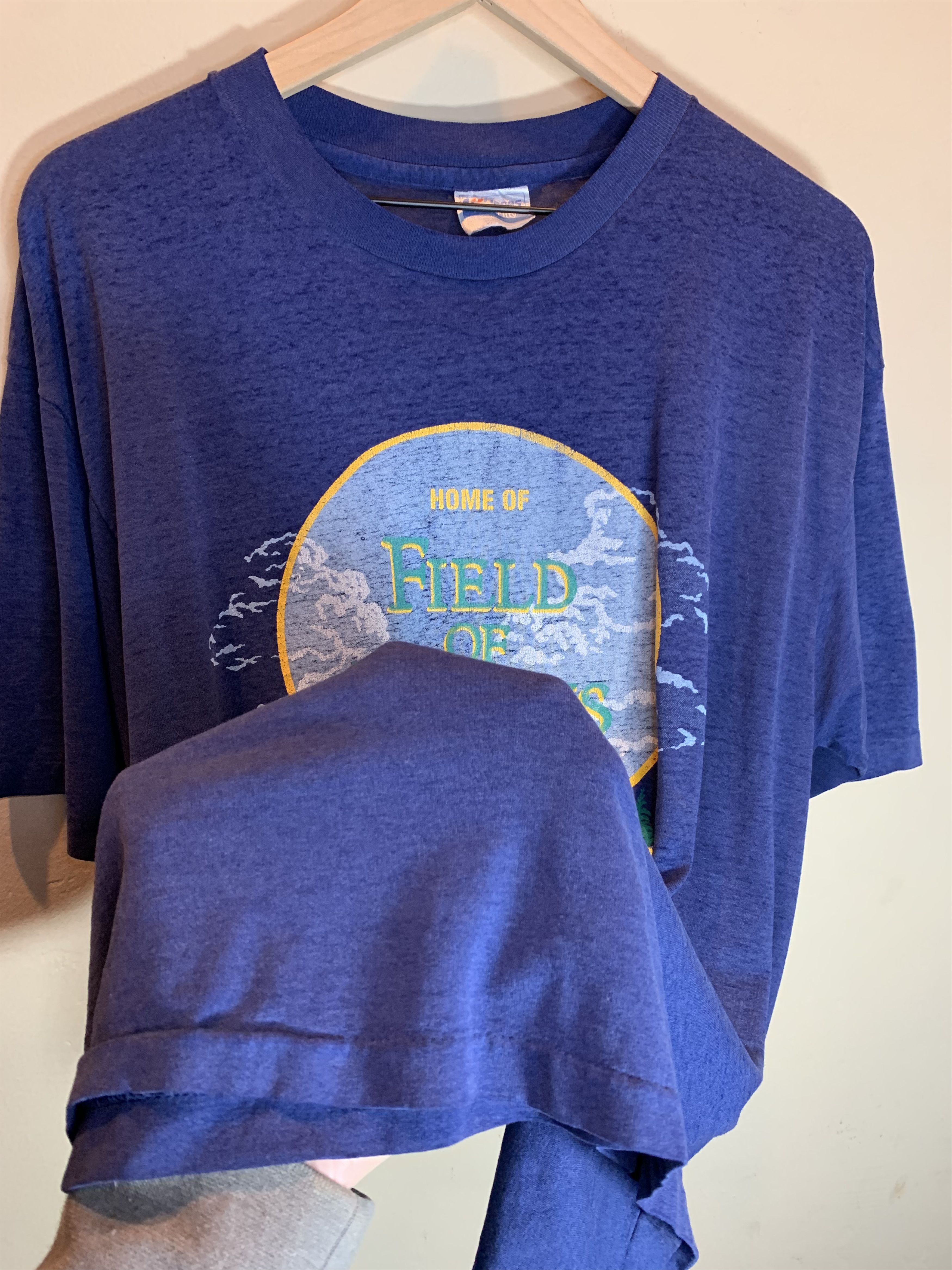 Vintage RARE Vintage 80s Field Of Dreams Movie Single Stitch T-Shirt Size US XL / EU 56 / 4 - 4 Thumbnail