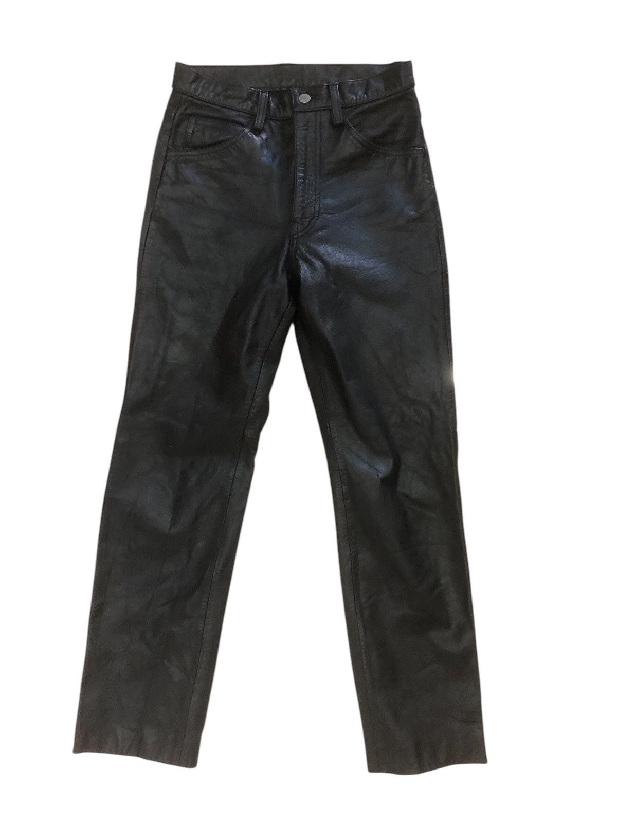 BIGI × Leather Men’s Bigi Cowhide Leather Pants Size US 27 - 1 Thumbnail