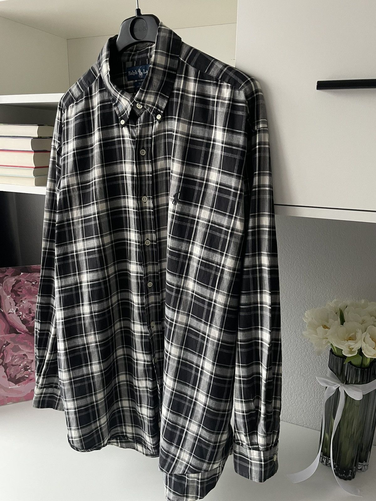 Polo Ralph Lauren × Ralph Lauren × Vintage Polo Ralph Lauren 80’s Flannel Shirt Button Up Y2K VERY RARE Size US XL / EU 56 / 4 - 3 Thumbnail