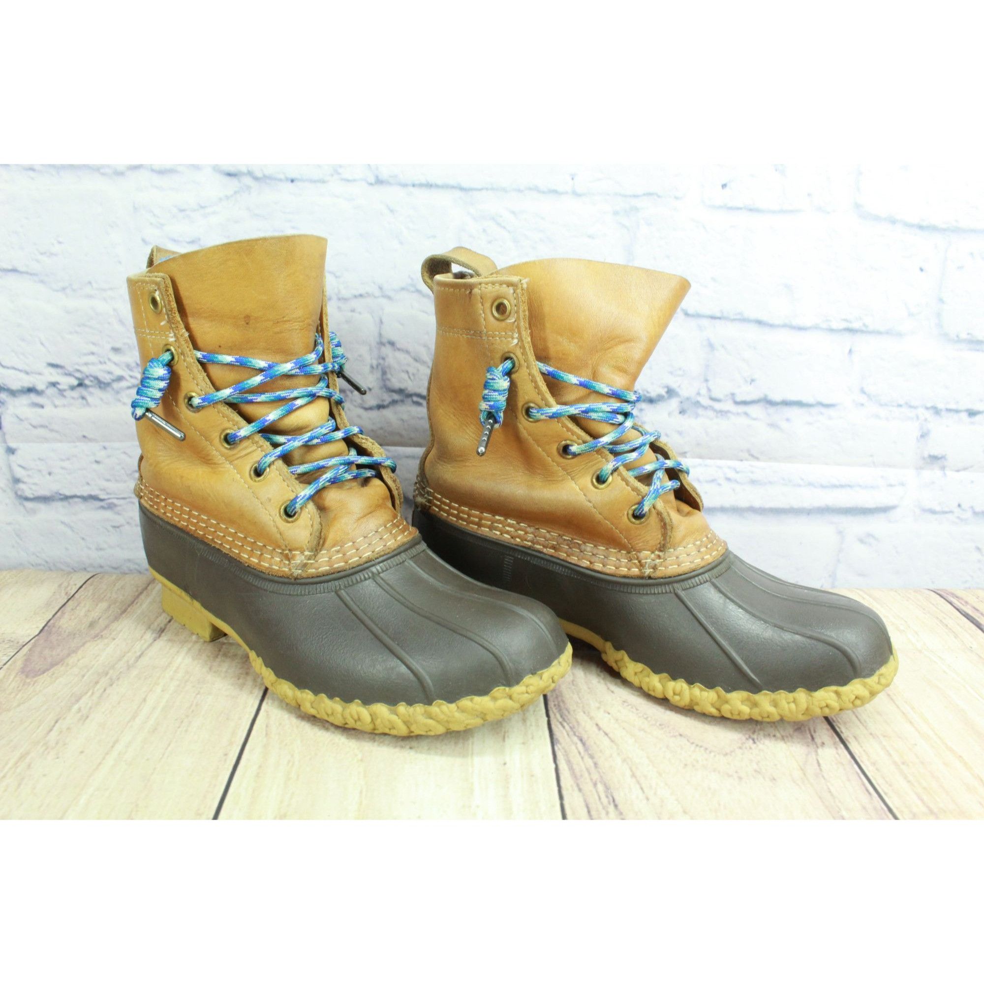 L.L. Bean LL Bean Women's Leather Unlined Ankle Duck Boots Size 7 M Size US 7 / IT 37 - 3 Thumbnail