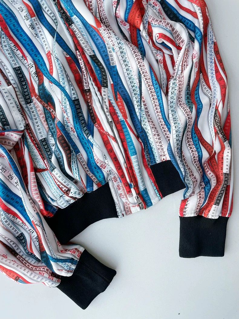 Jean Paul Gaultier Jean Paul Gaultier Red, white and blue ruler jacket 2504-Ne Size S / US 4 / IT 40 - 8 Thumbnail