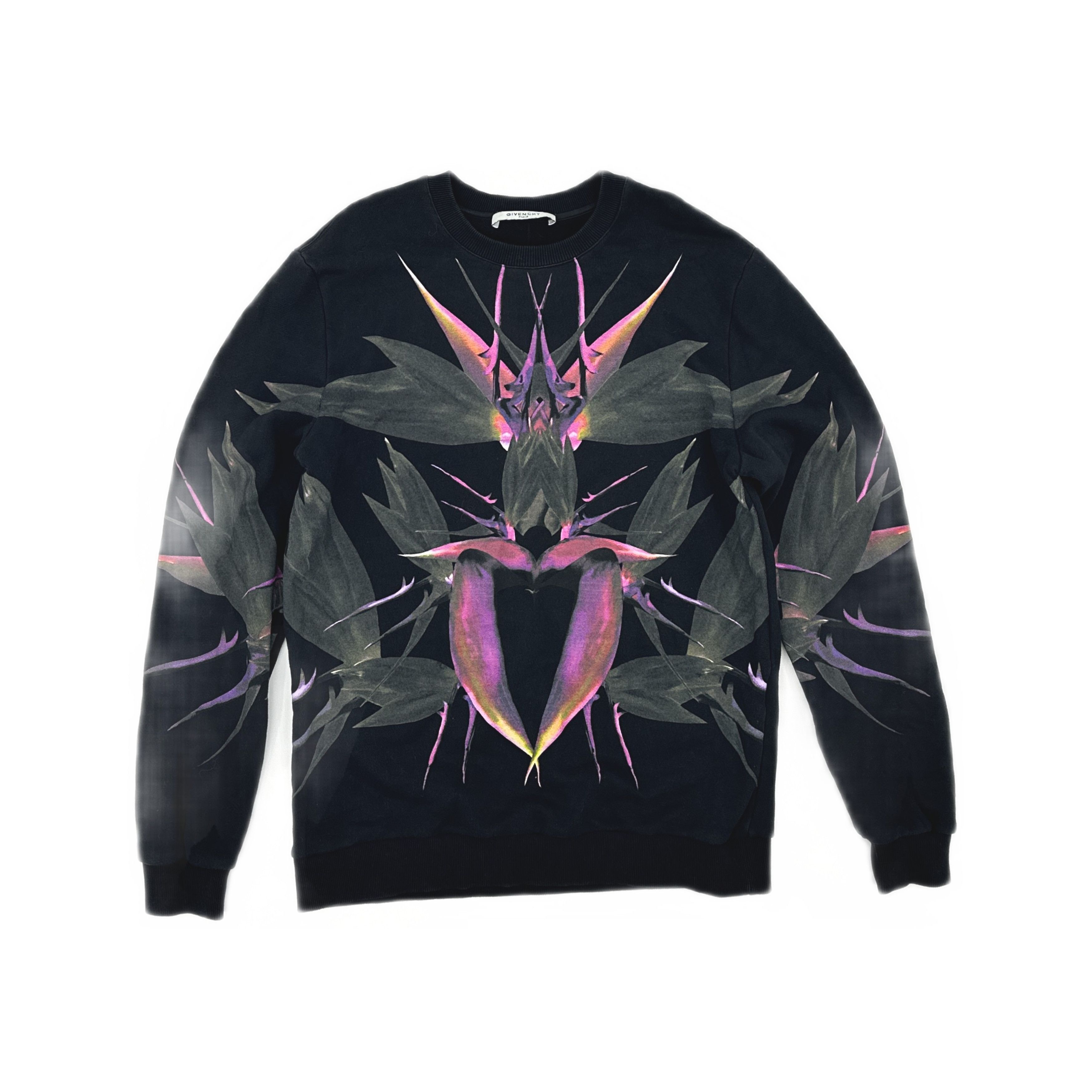 Givenchy Givenchy Floral Print Sweatshirt Size M Size US M / EU 48-50 / 2 - 1 Thumbnail