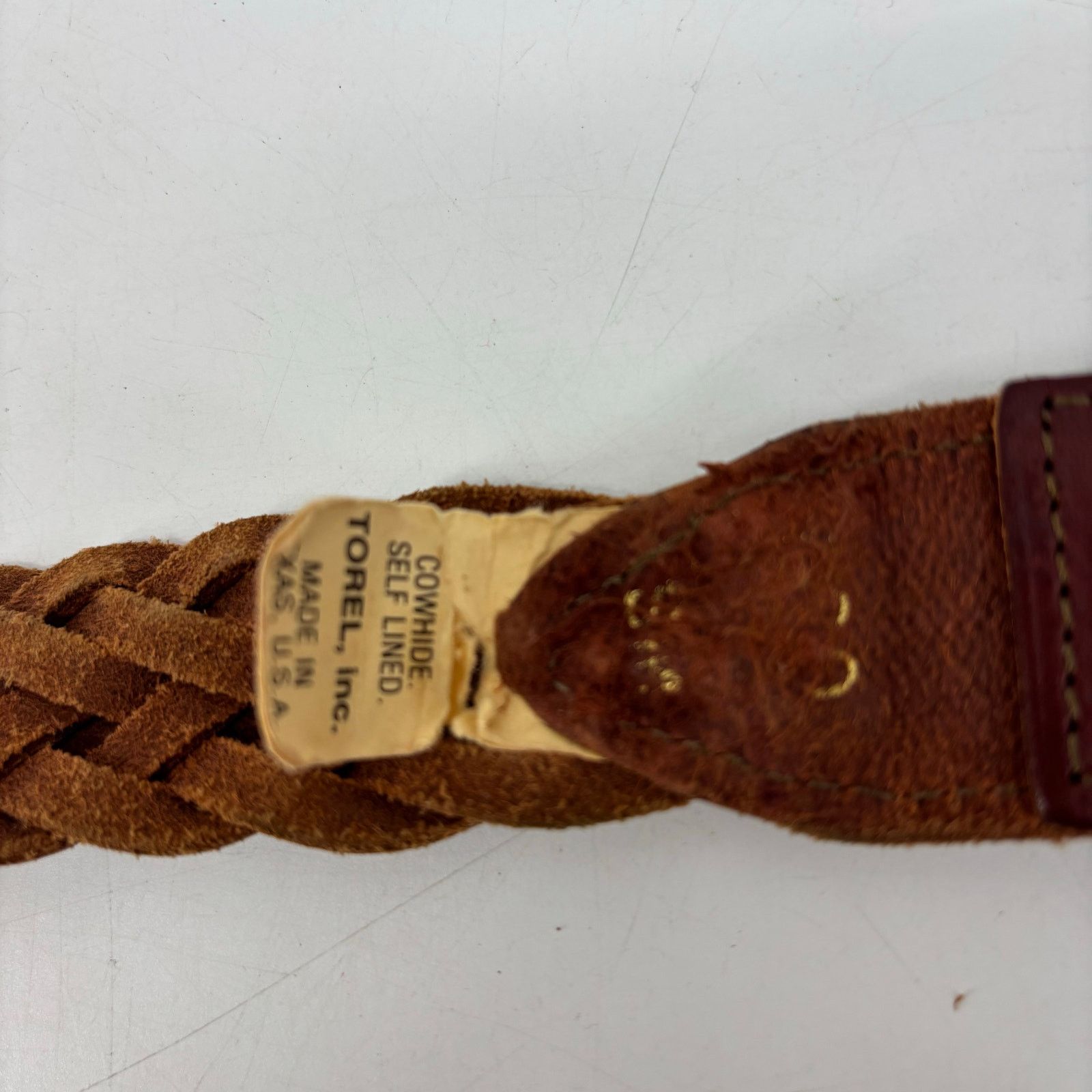 Other Torel Womens S Braided Leather Belt USA Boho Weaved Braided Size ONE SIZE - 8 Thumbnail
