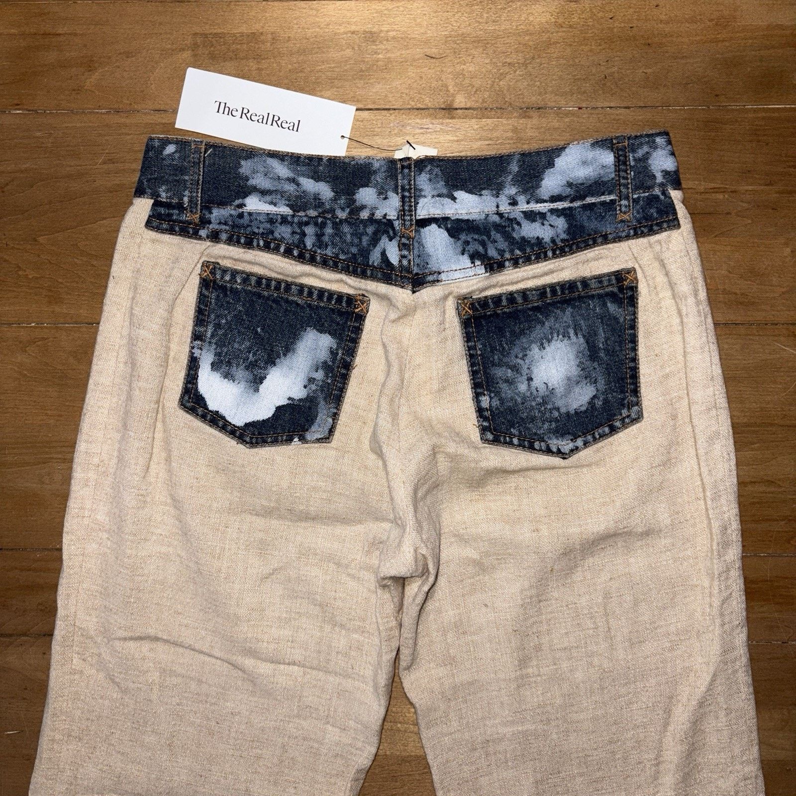 Dolce & Gabbana Vintage Dolce & Gabbana Archive Pant Pants mixt linen denim Size 28" / US 6 / IT 42 - 1 Thumbnail