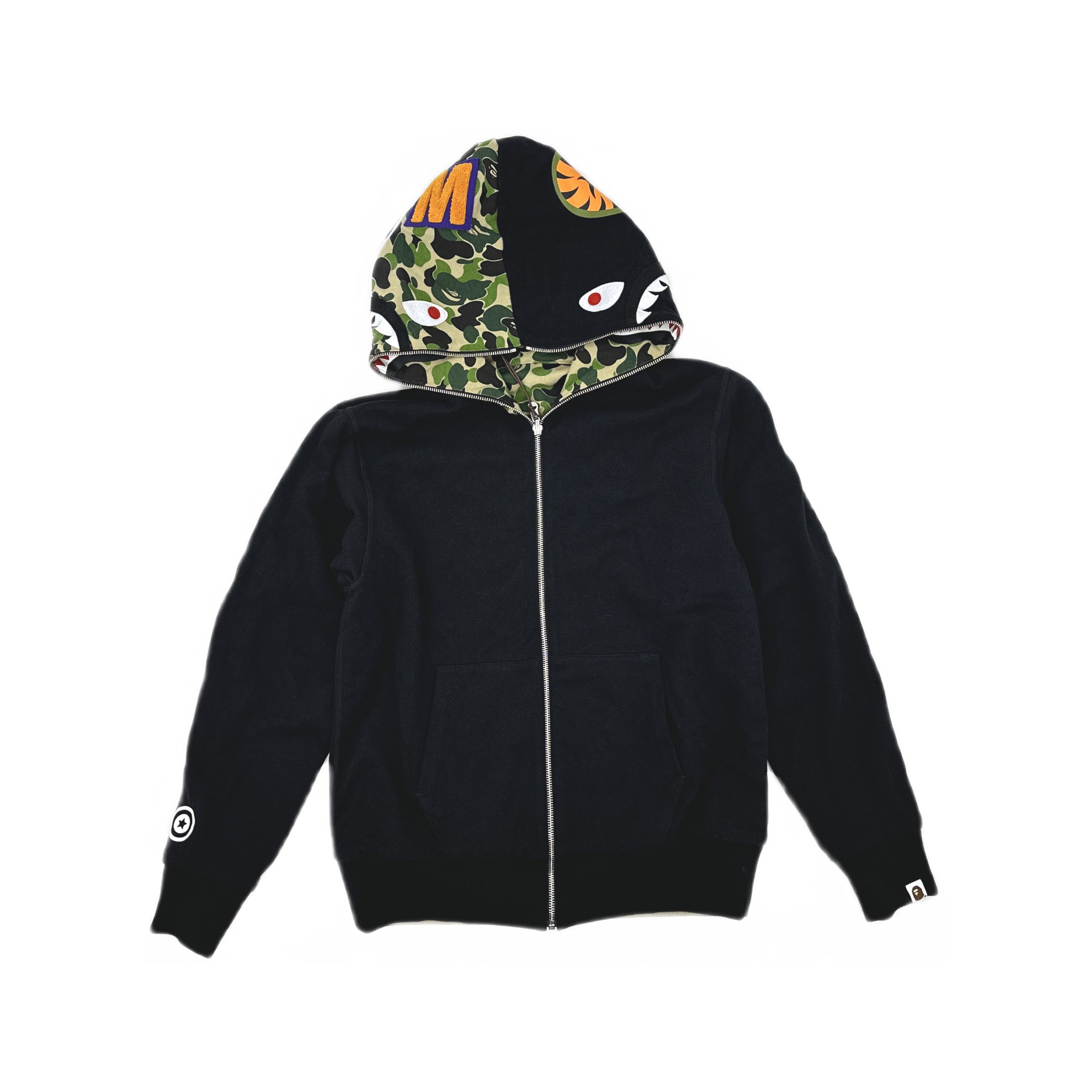 Bape BAPE X KIDSUPER CAMO SHARK FULL ZIP HOODIE MENS | Grailed