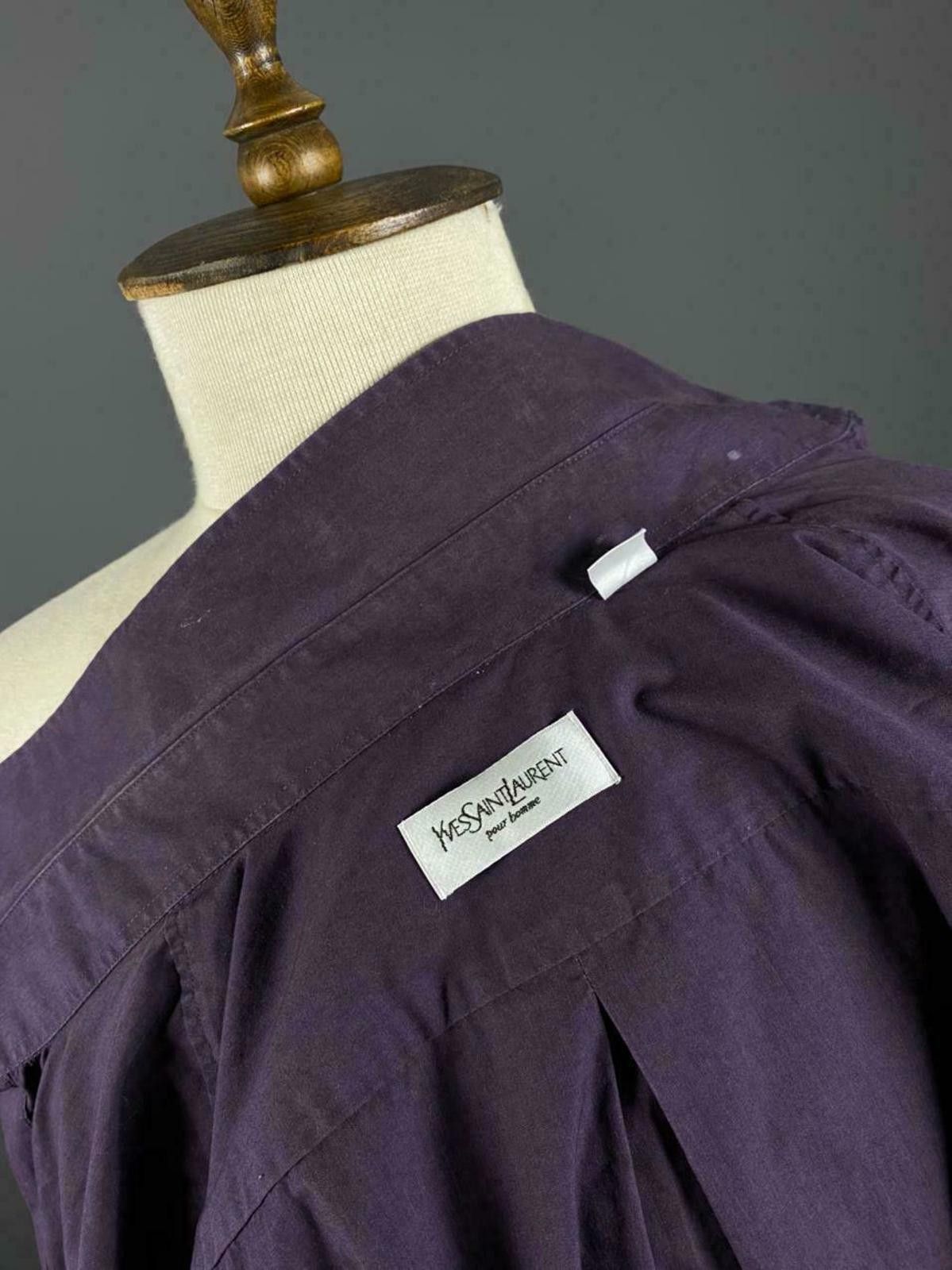 Yves Saint Laurent Vintage YSL Yves Saint Laurent Purple Dress Shirt 42 16 Size US M / EU 48-50 / 2 - 9 Thumbnail