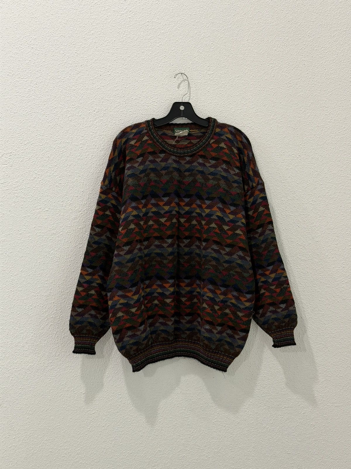 Vintage Vintage 90s Stocks Bolivia 100% Alpaca Wool Knit Sweater L Size US L / EU 52-54 / 3 - 1 Thumbnail