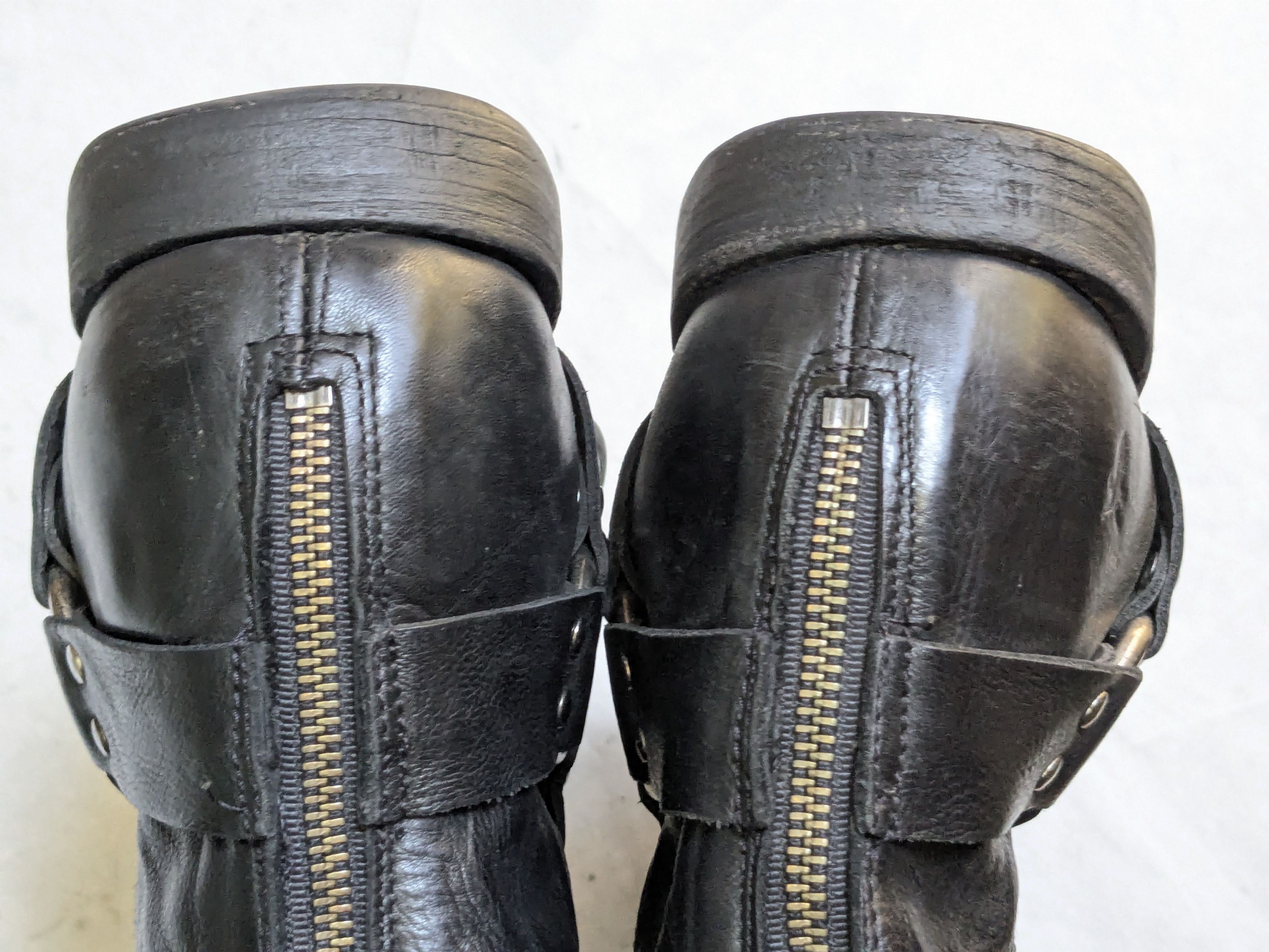 Frye Frye Harness Boots Black 13 D Leather Buckle Size US 13 / EU 46 - 17 Thumbnail