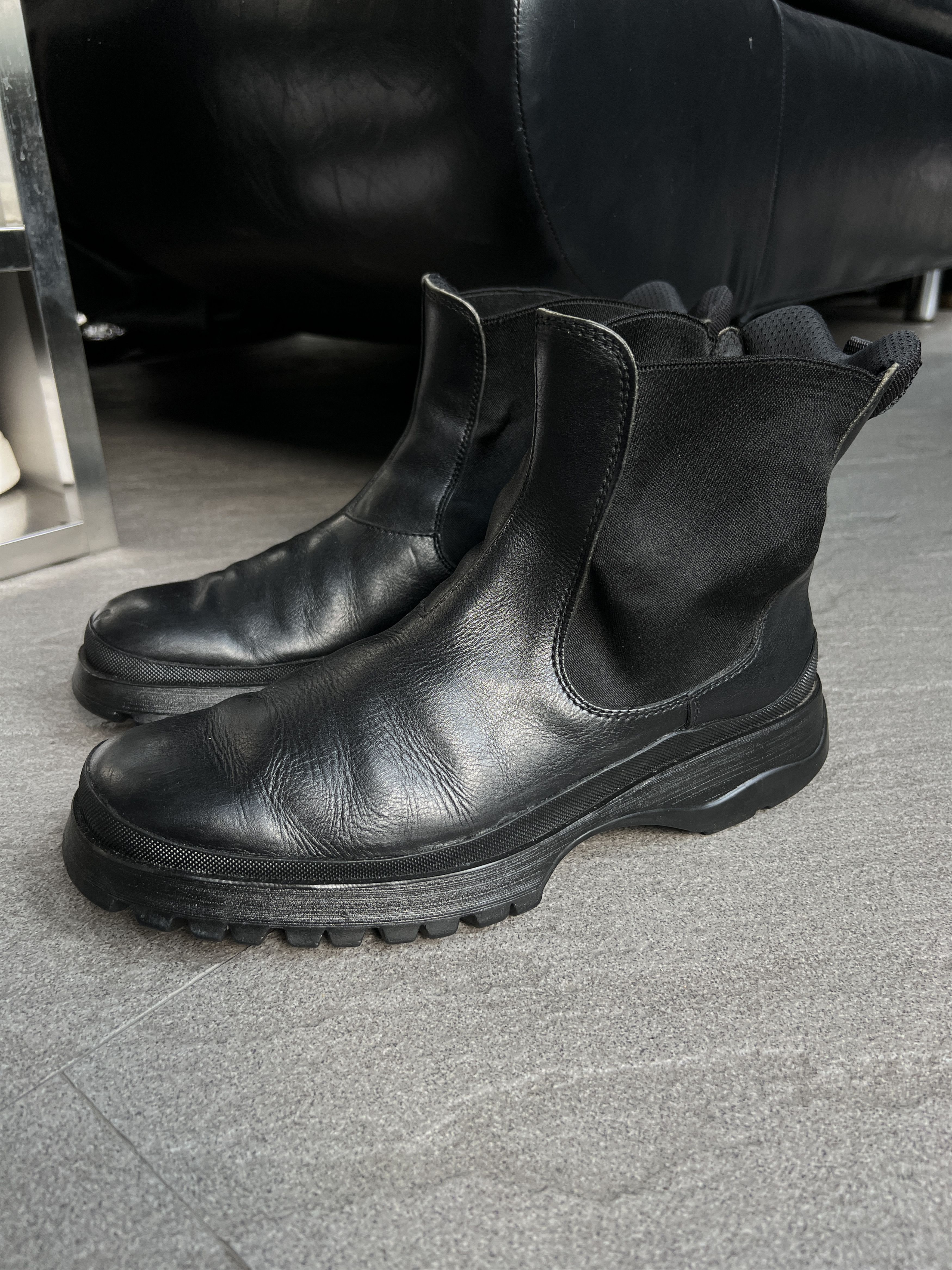 Prada Prada Monolith Chelsea Boots Leather EU43 Size US 9.5 / EU 42-43 - 3 Thumbnail