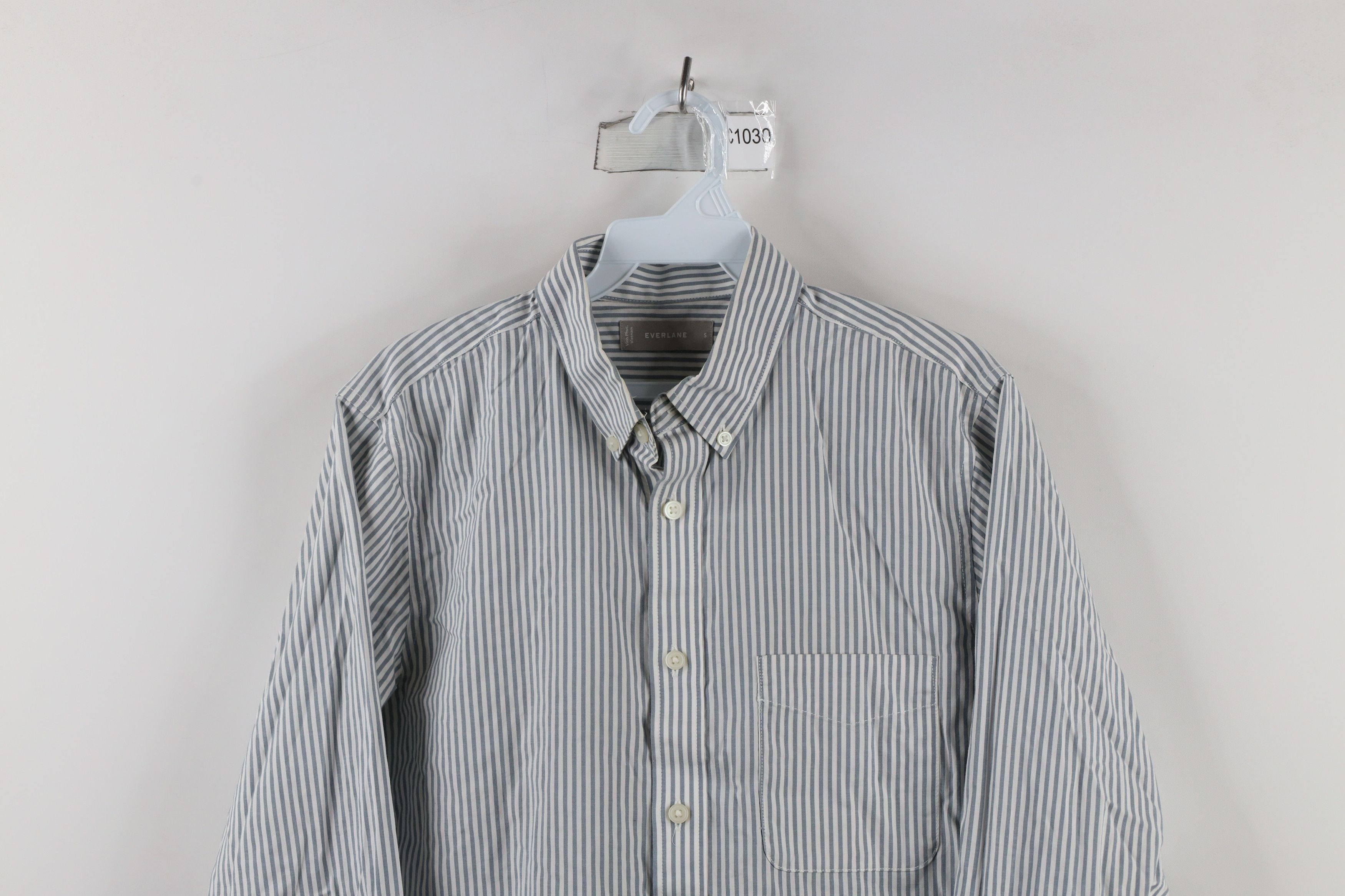 Everlane × Vintage Everlane Collared Oxford Button Down Shirt Cotton Gray Size US S / EU 44-46 / 1 - 2 Thumbnail